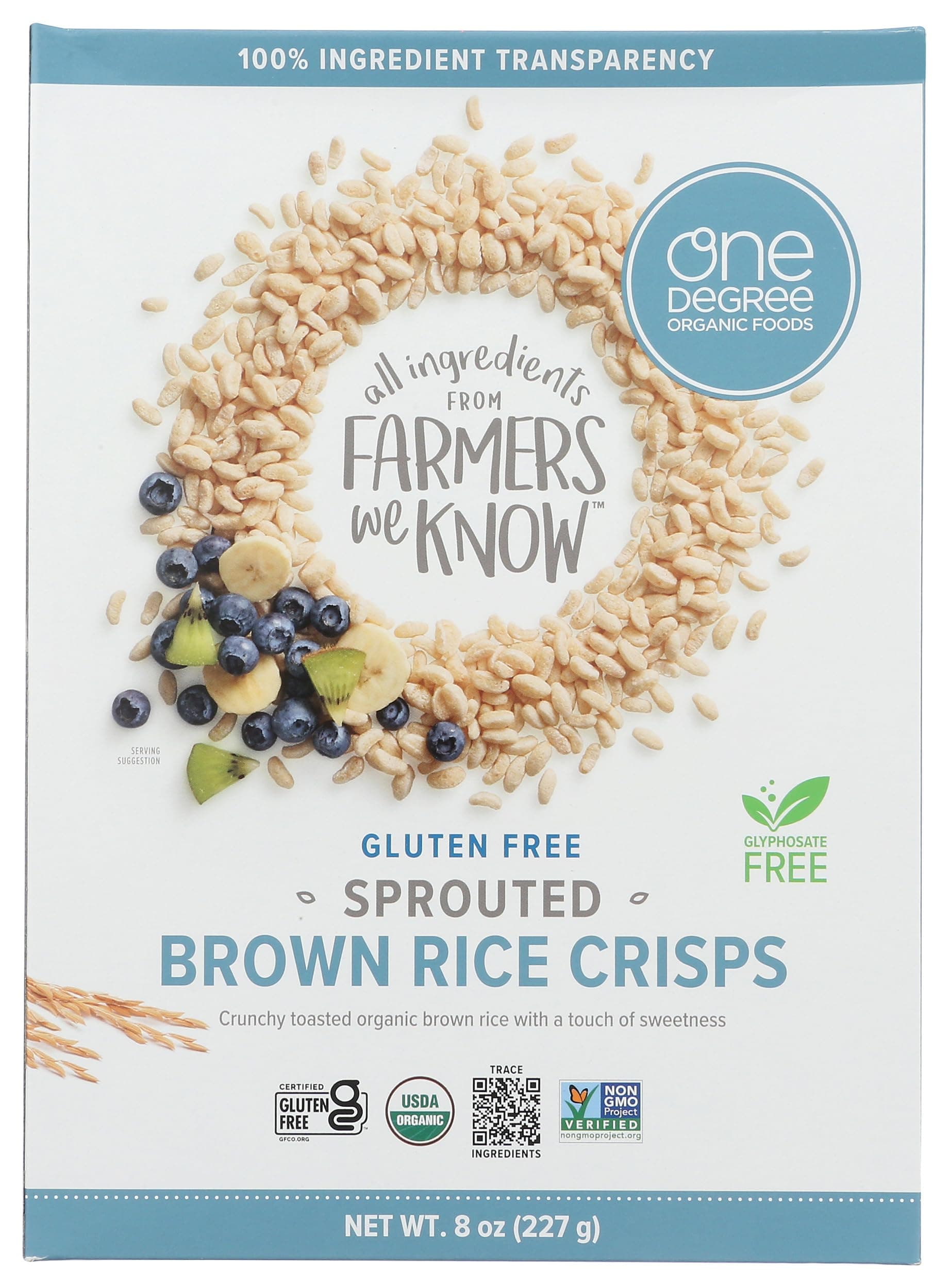 Crisps Veganic Sprouted Brown Rice Organic, 8 Ounce