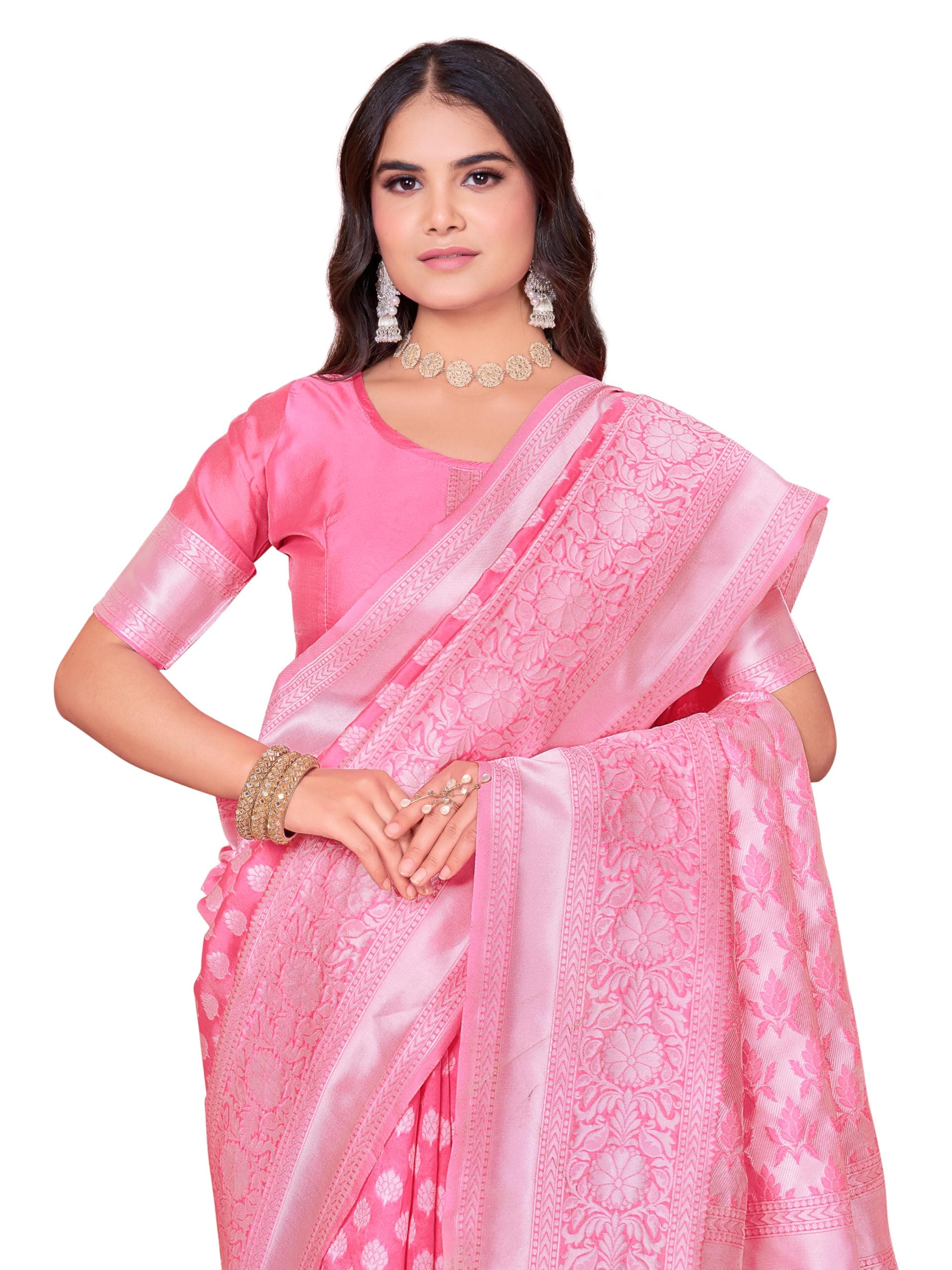 Glory Sarees Women's kanchipuram Style Art Silk Saree