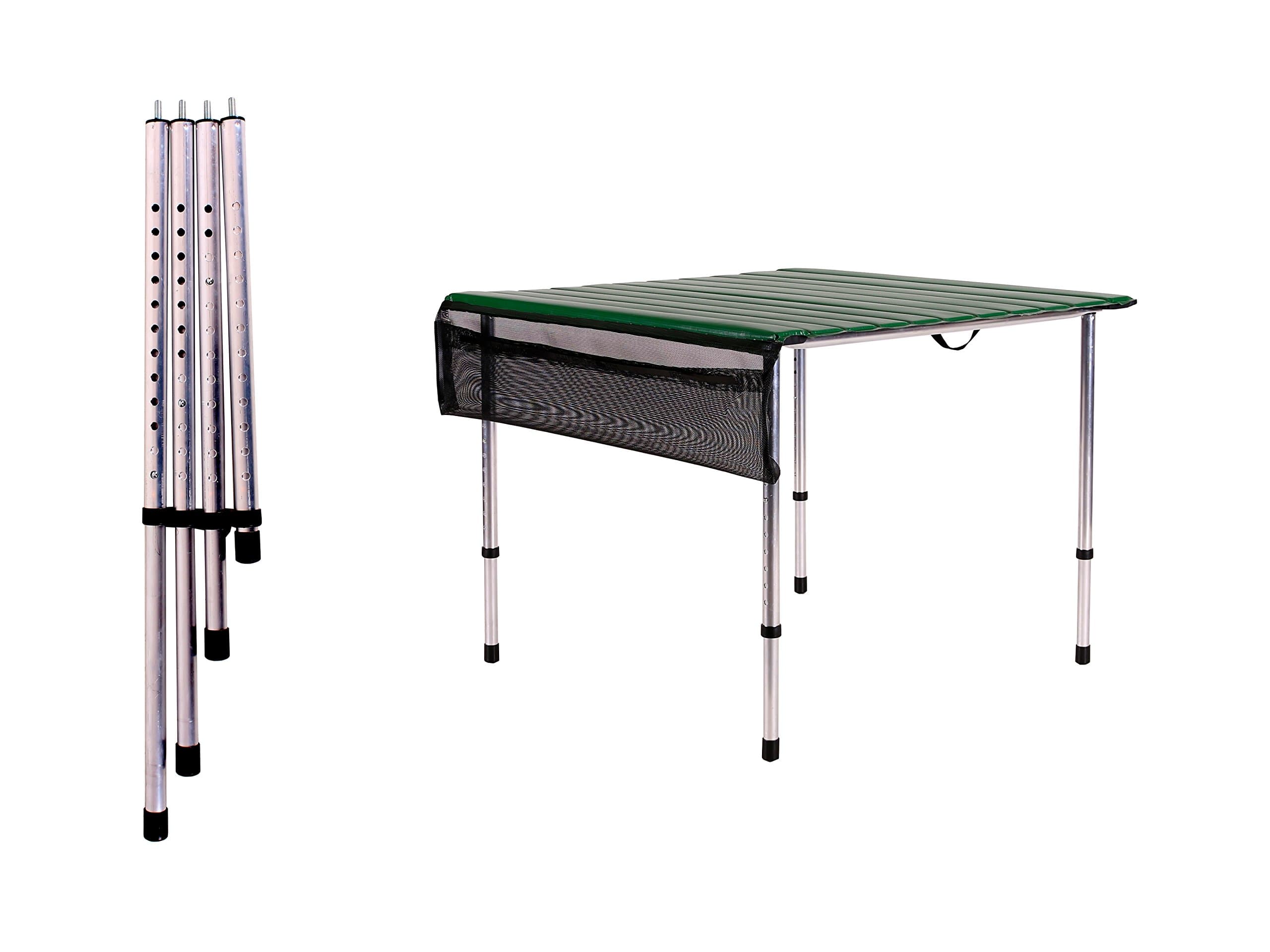 Roll-a-Table, Green, with Adjustable Legs