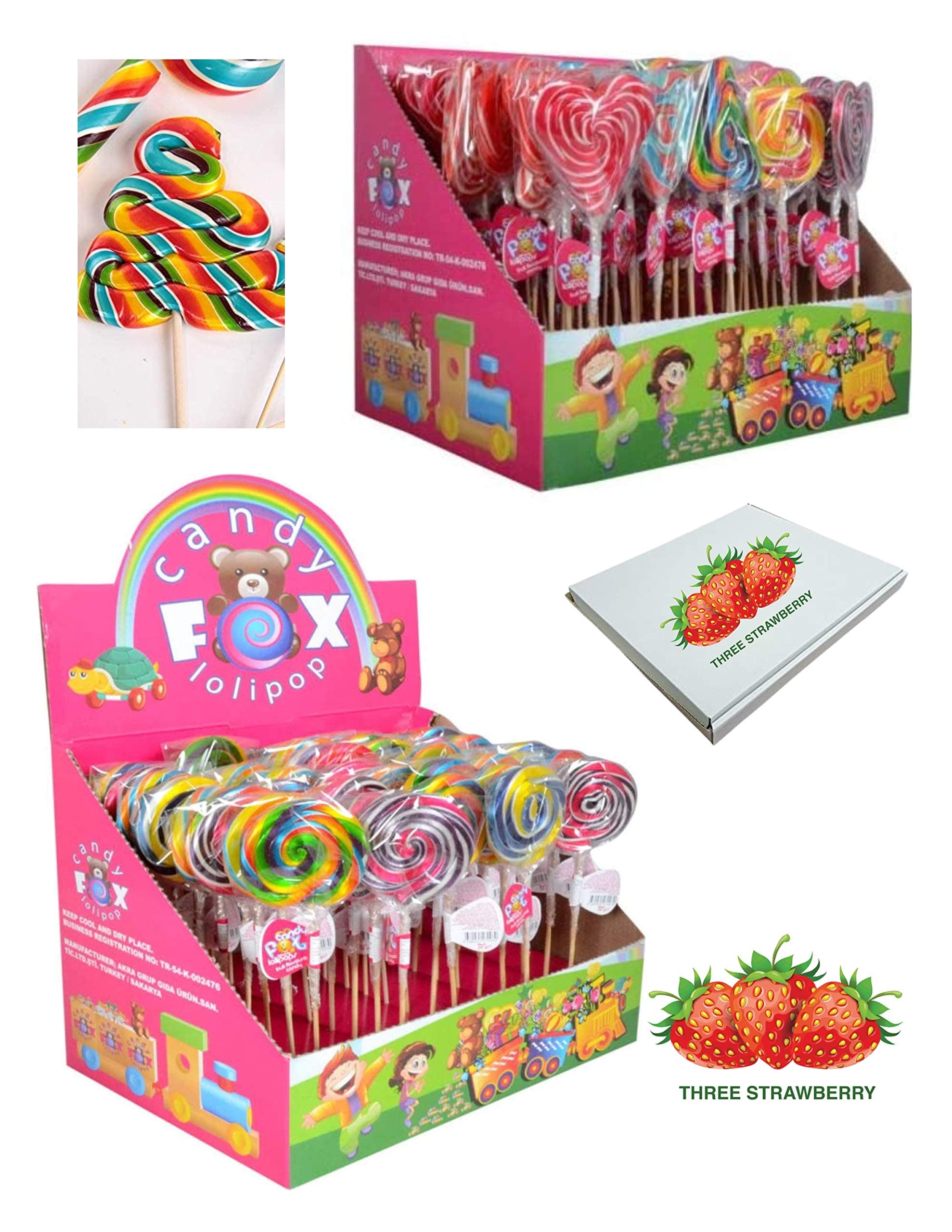 Kids Party Bag Sweets Lollies Spiral Rainbow Unicorn Lollipop Candies 5-8 Different Shapes Kids Sweet Candy Gifts for Children (10)