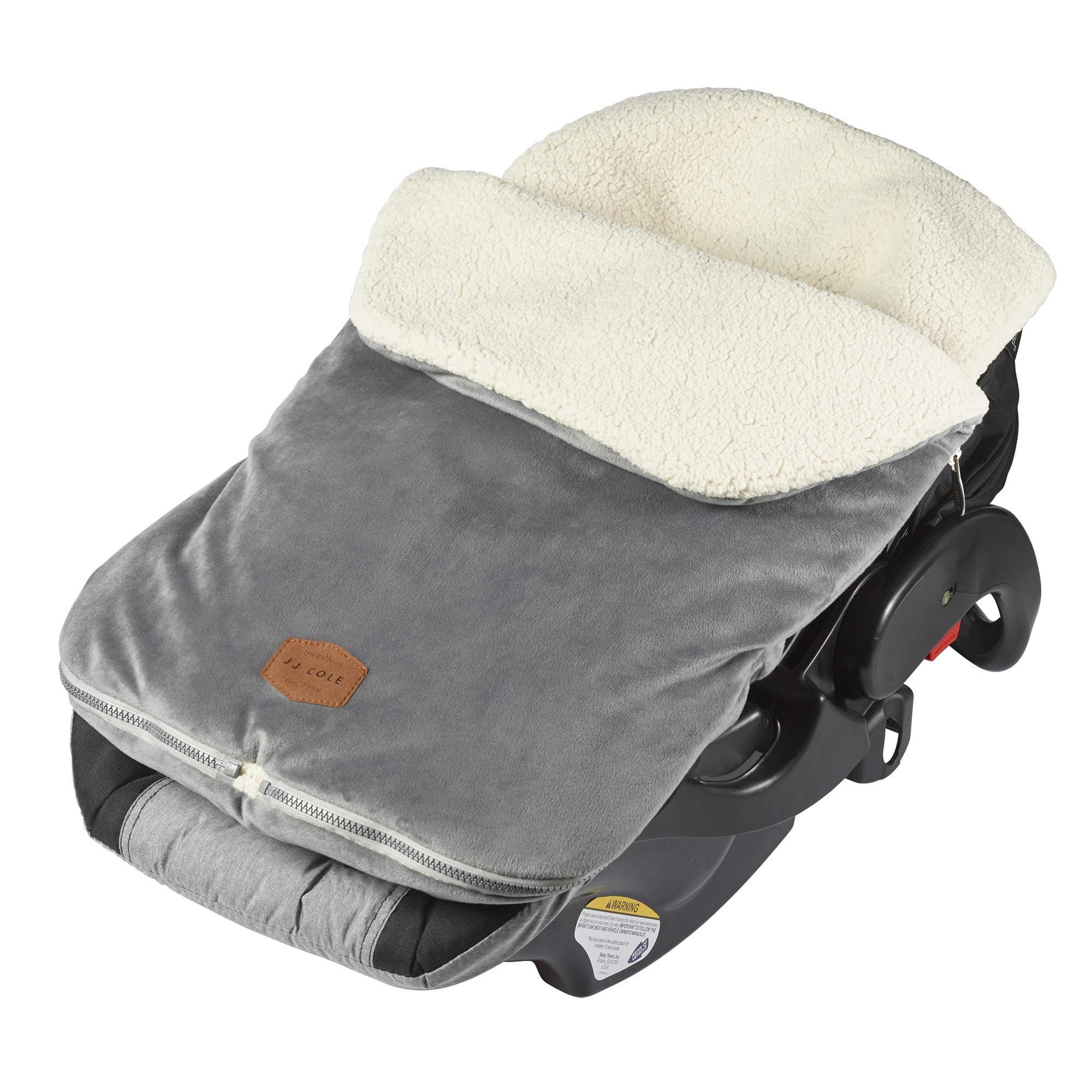 JJ Cole Bundleme - Original, Baby Bunting Bag, Winter Protection for Baby Car Seats and Strollers, Graphite