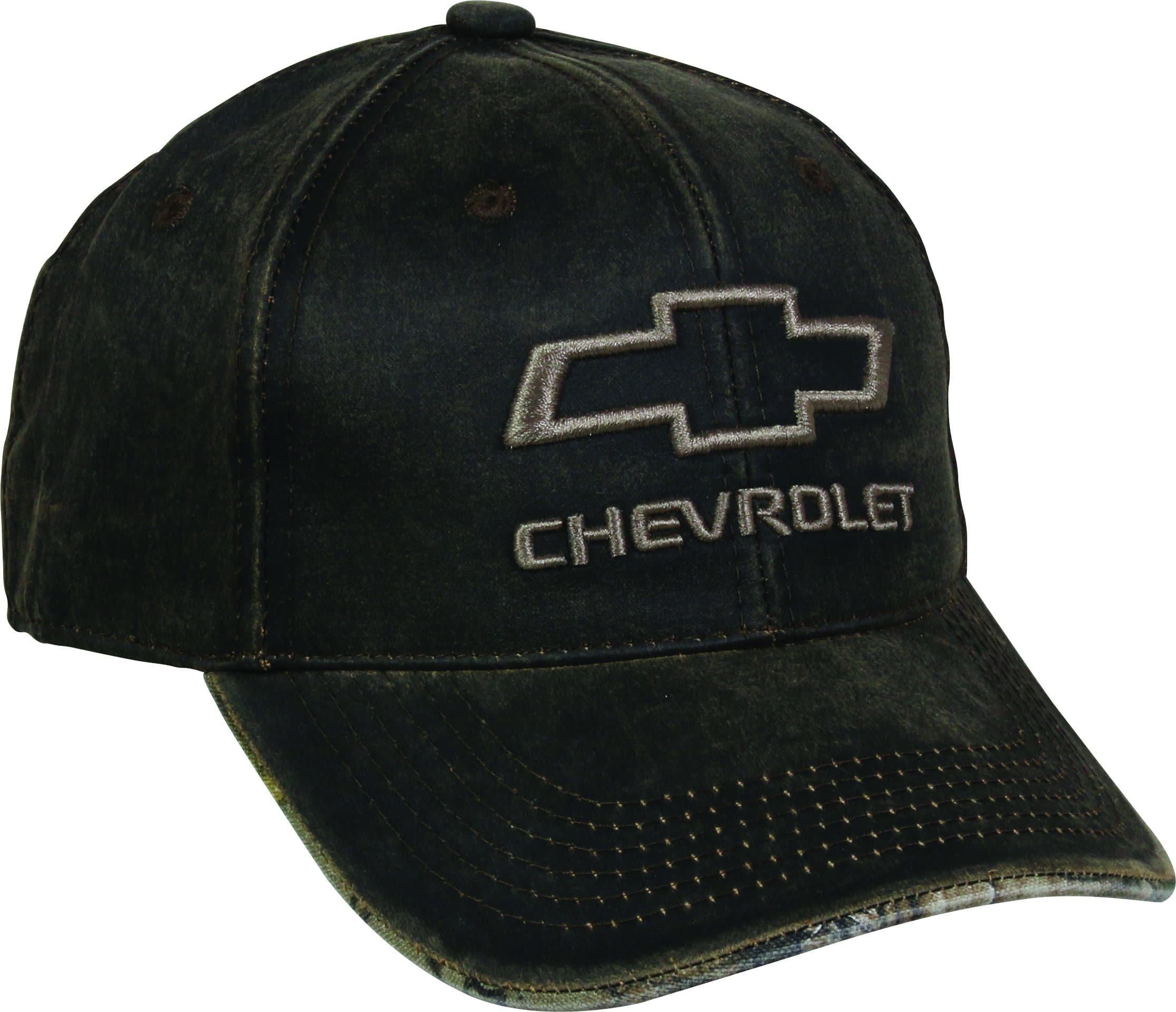 Men's Chevrolet Weathered Cap with Under Visor, Brown/Realtree Xtra, One Size