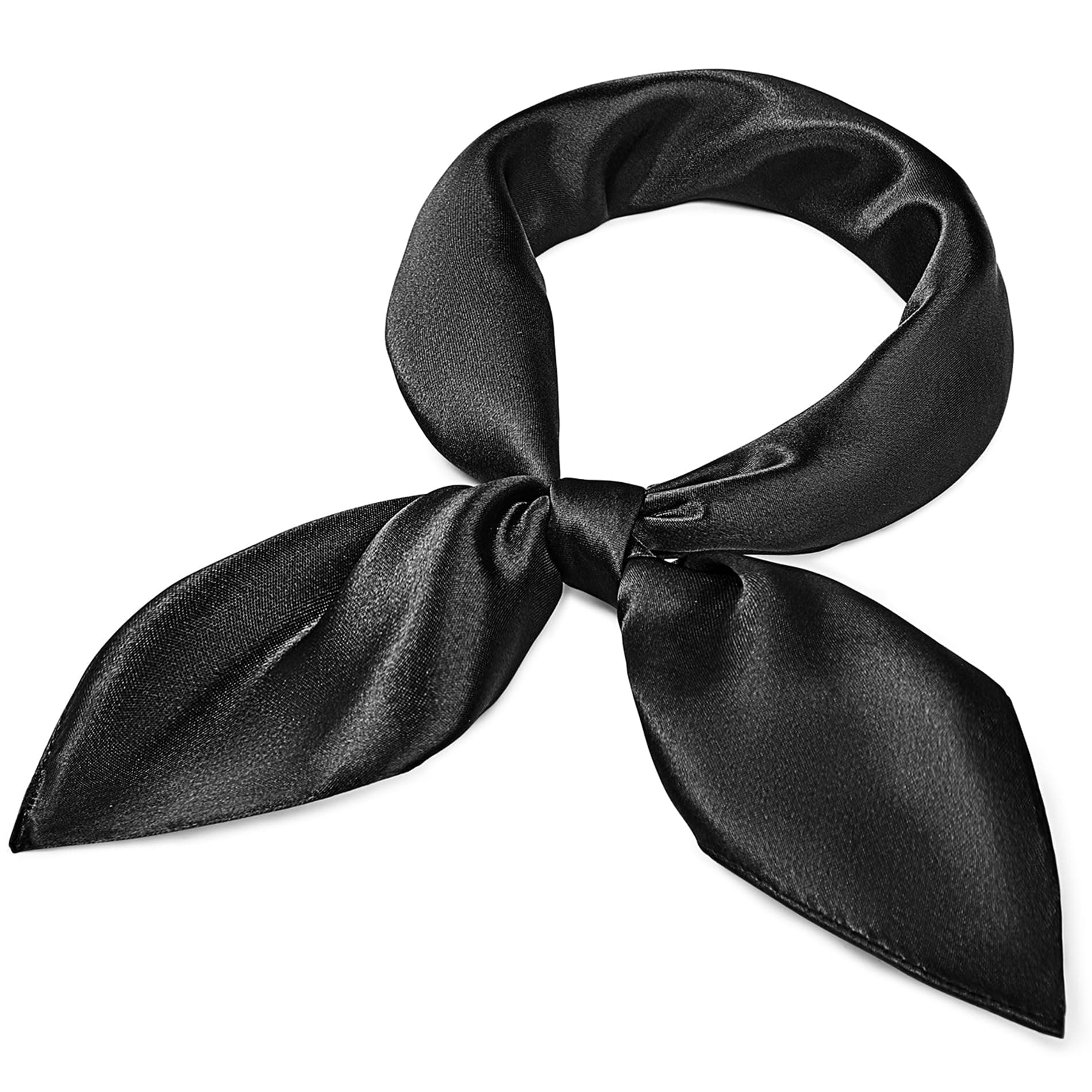 Women Silk Feeling Scarf Satin Head Scarves Square Wrap Neck Scarf Lightweight Silk Like Bandana