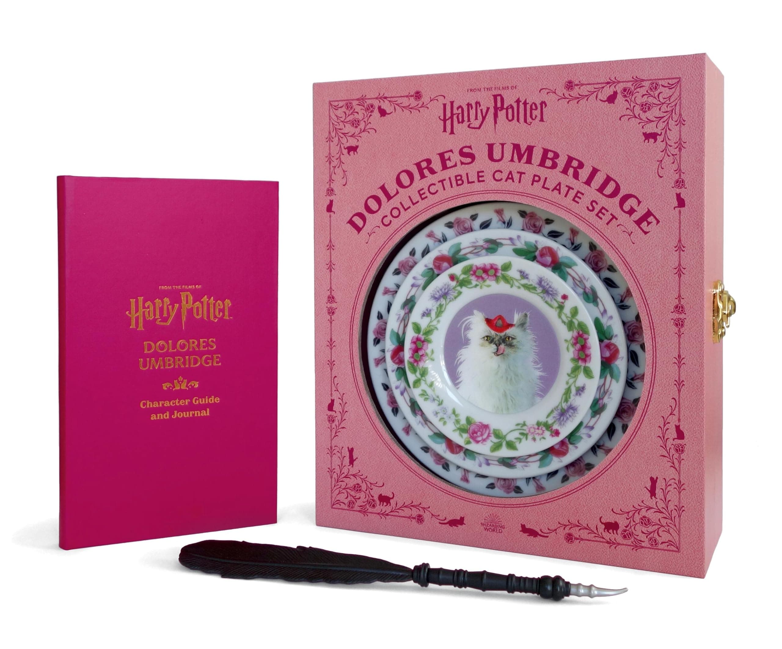 Harry Potter: Dolores Umbridge Collectible Cat Plate Set (RP Sets)
