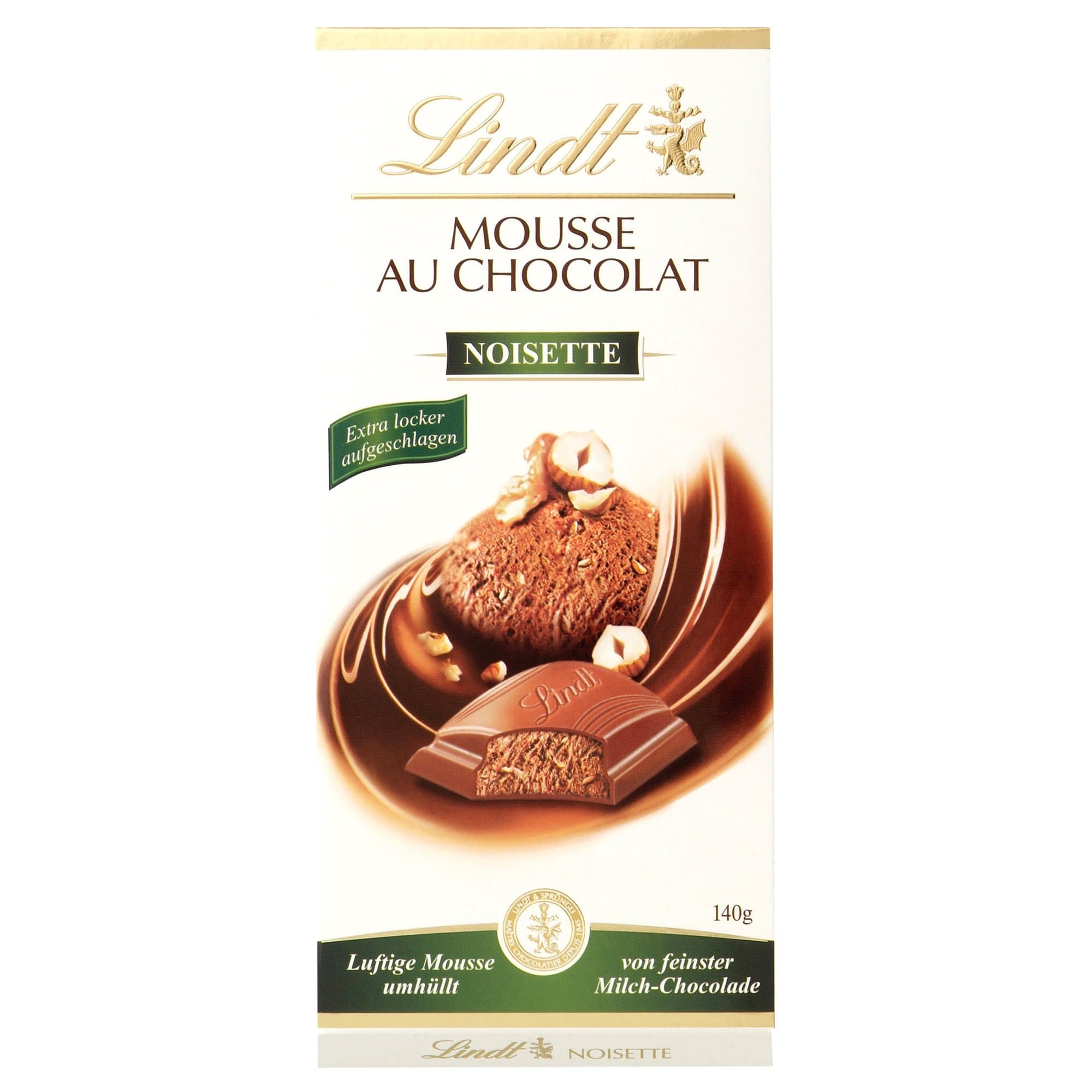 Lindt Creation Hazelnut Mousse Milk Chocolate 150g Bar - Imported from Europe