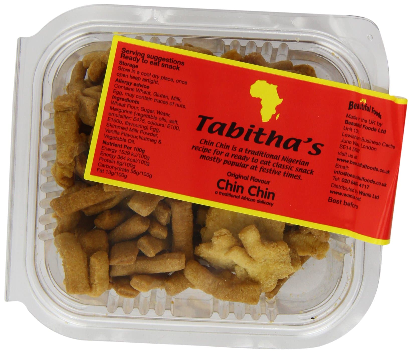 Tabithas Chin Chin 140 g (Pack of 18)