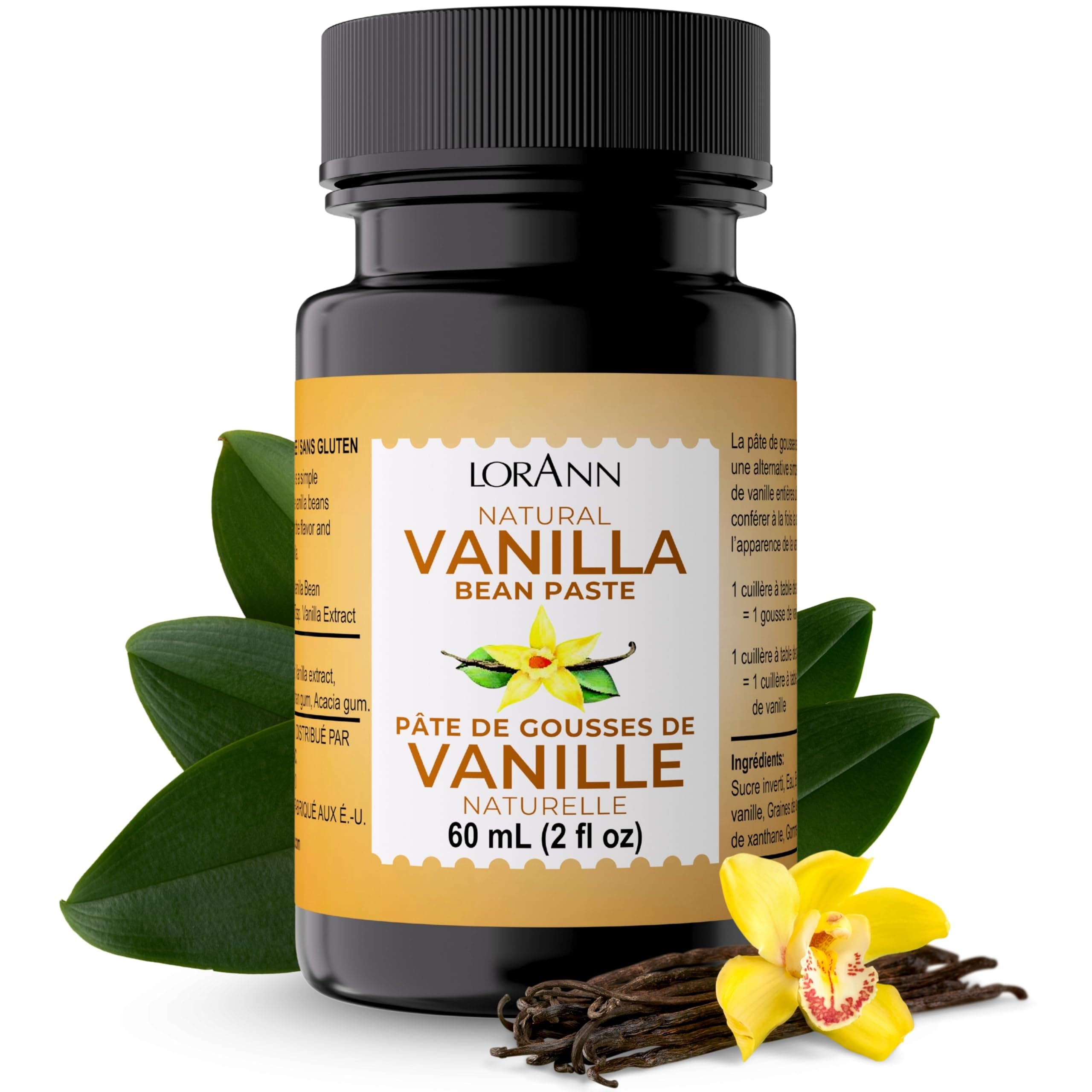 Vanilla Bean Paste, Natural, 2 Ounce, (Basic pack)