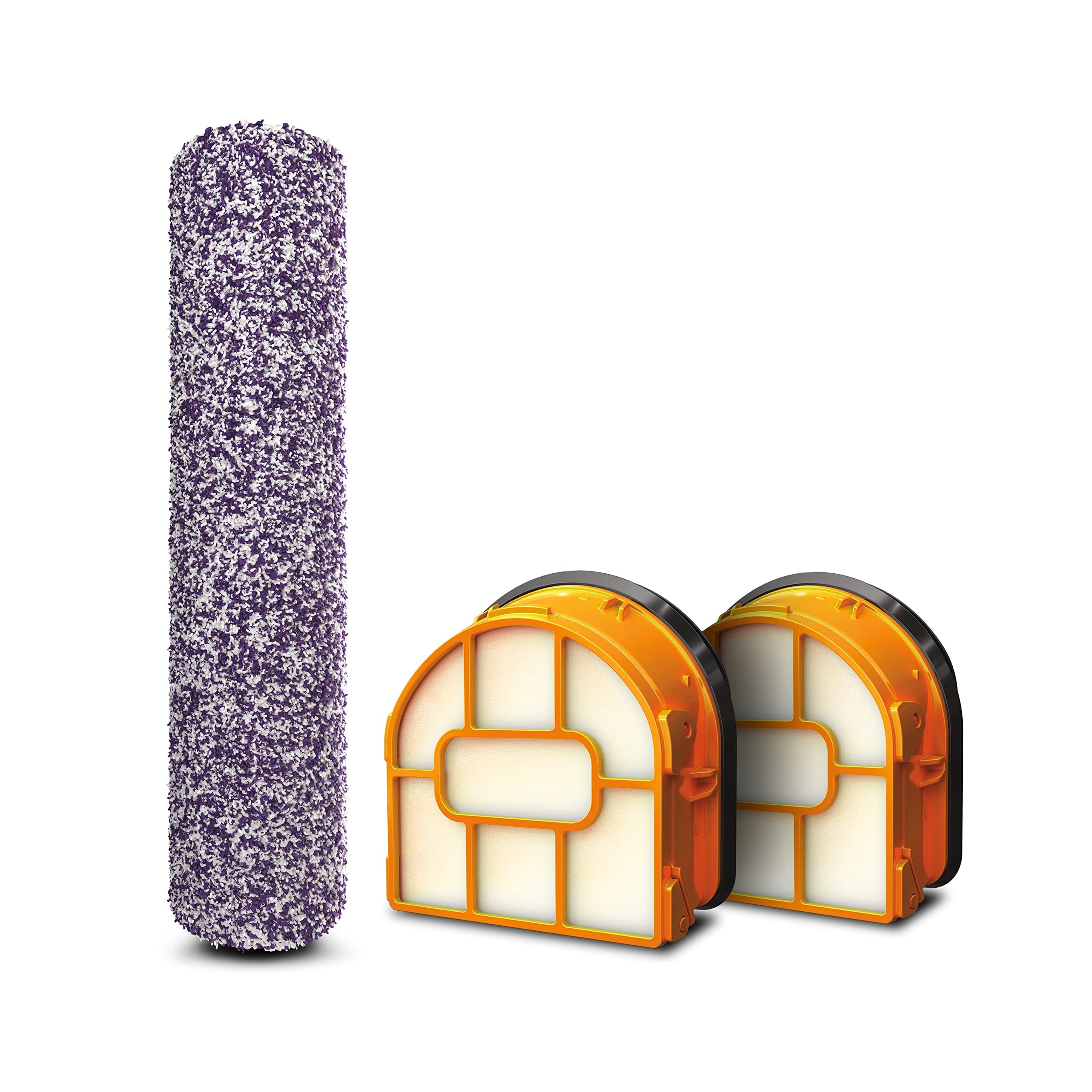 Shark WDB1F2 Replacement Antimicrobial Brushroll & 2-Pack Filter Bundle, Compatible Hydrovac 3-in-1 Multi-Surface Cleaners for All Sealed Hard Floors and Area Rugs, Purple/White, Purple & White