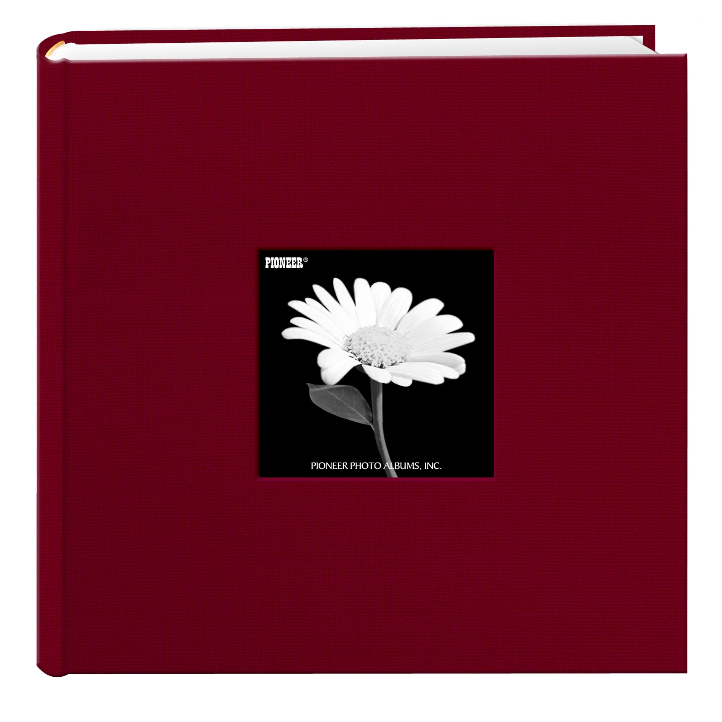 Pioneer Photo Albums Fabric Frame Cover 200 Pockets Hold 4x6 s, Champion Burgundy