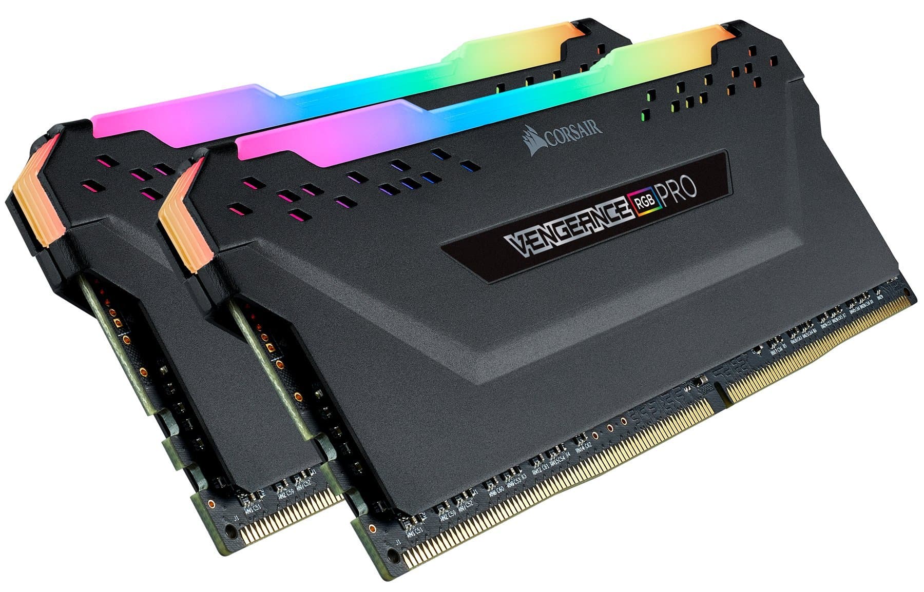 Corsair Vengeance RGB PRO 16 GB (2 x 8 GB) DDR4 3200 MHz C14 XMP 2.0 Enthusiast RGB LED Illuminated Memory Kit - Black