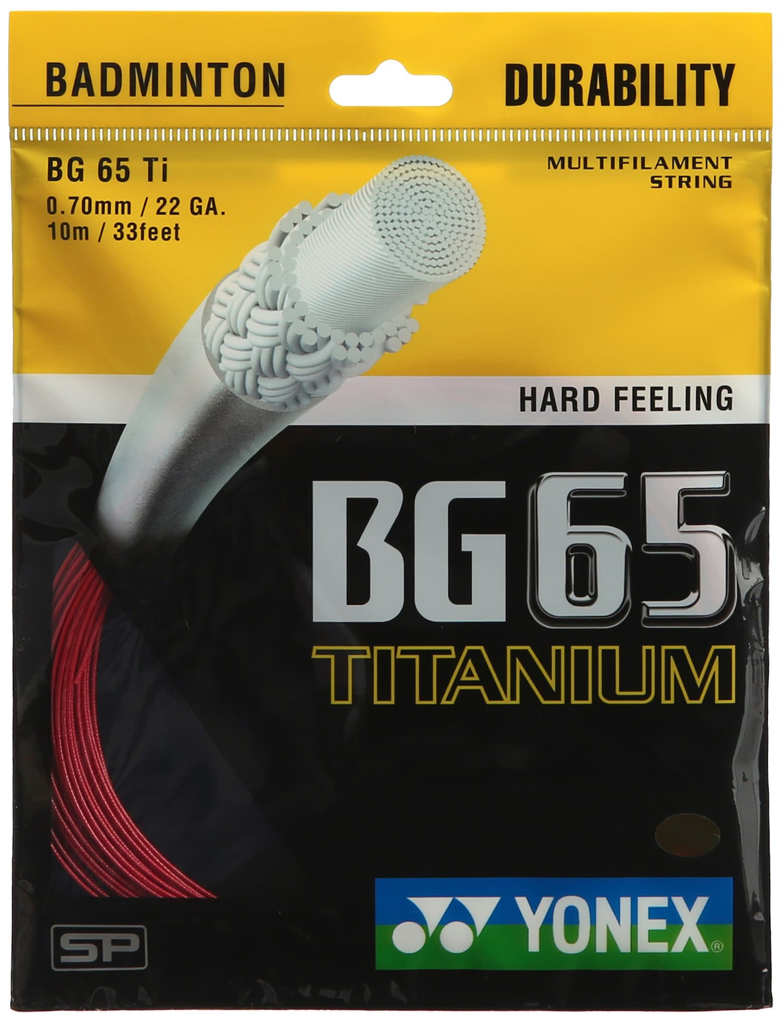 Badminton Strings BG65, 0.70mm (Red)