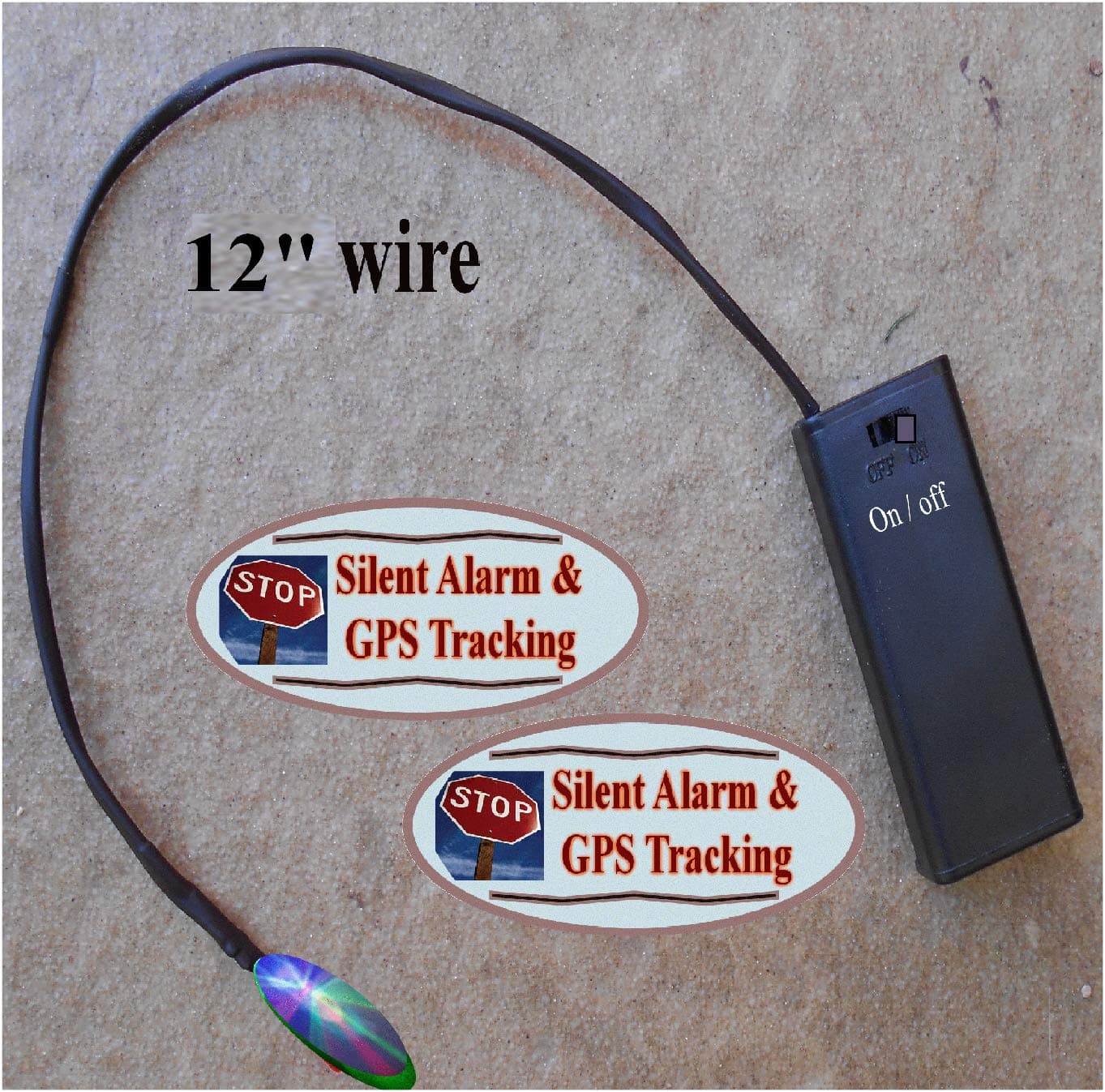 3 Color Blinking Flashing LED Auto Theft Deterrent Fake Antitheft Car Alarm System Flash Blink, AAA Battery Box Can Be Hidden So Only The Light Shows, On/Off Switch, 2 Window Warning Decals