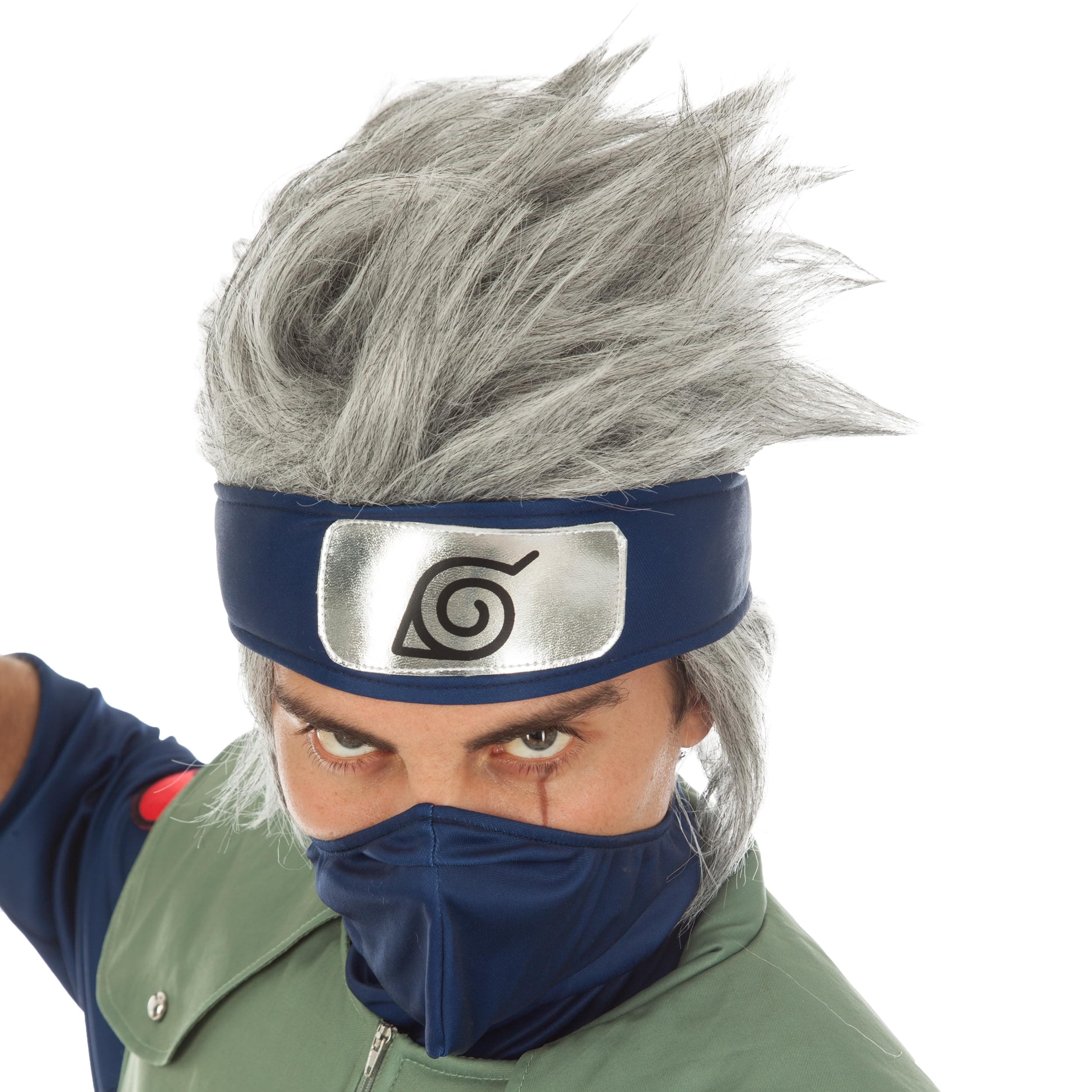 Generique - Naruto wig Kakashi hatake costume accessory gray