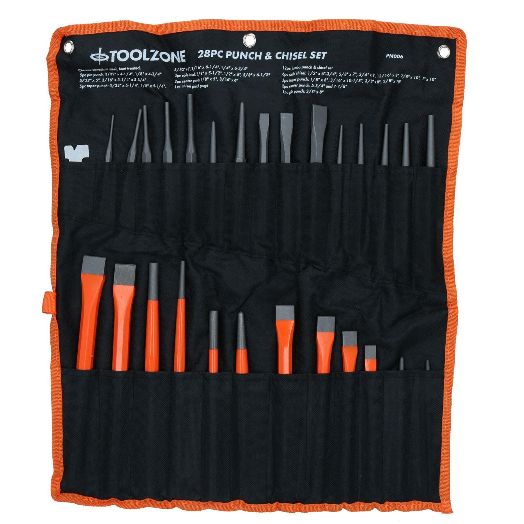 US PRO Tools 28pc Punch & Chisel Tool Set, Punches and Chisels 2232