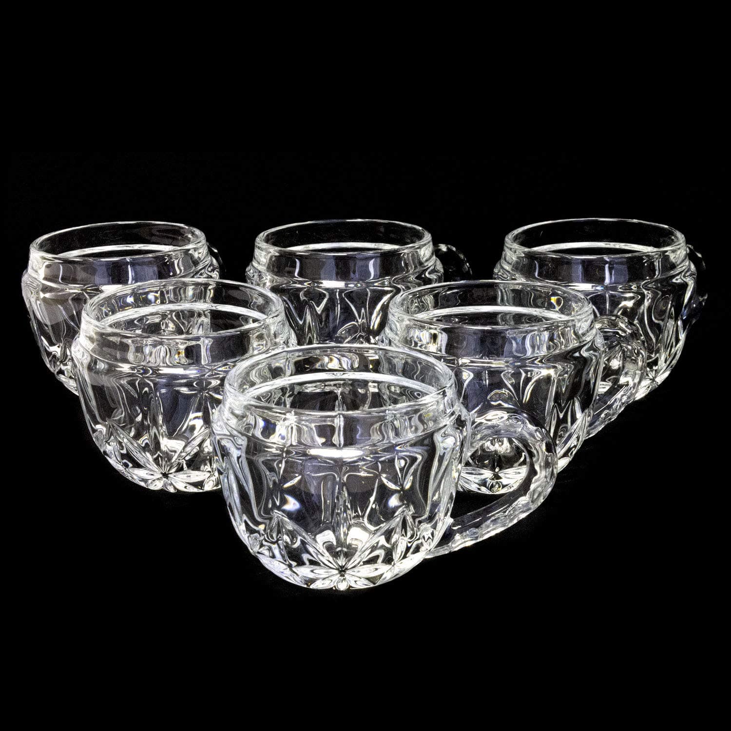 Irena Munich Tea Cups Set of 6 Quality Glass 6 x 175 ml