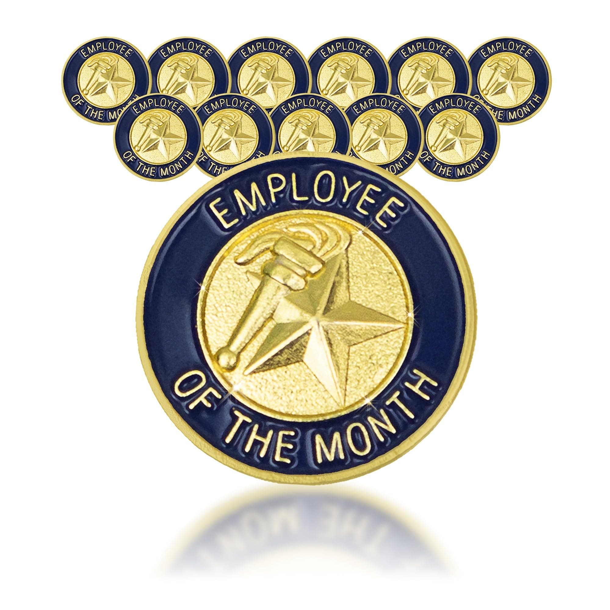 SHOP AWARDS AND GIFTS Gold Enameled Employee Award Lapel Pins