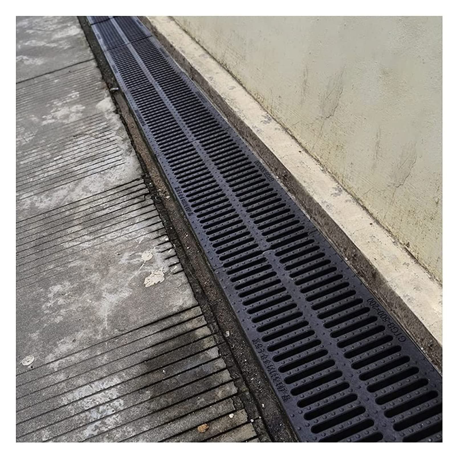 Plastic Grate Drainage Channel Floor Drain Cover, Channel Drainage Grating Gutter Guard, Linear Anti-clogging Drain Cover for Canteen Kitchen