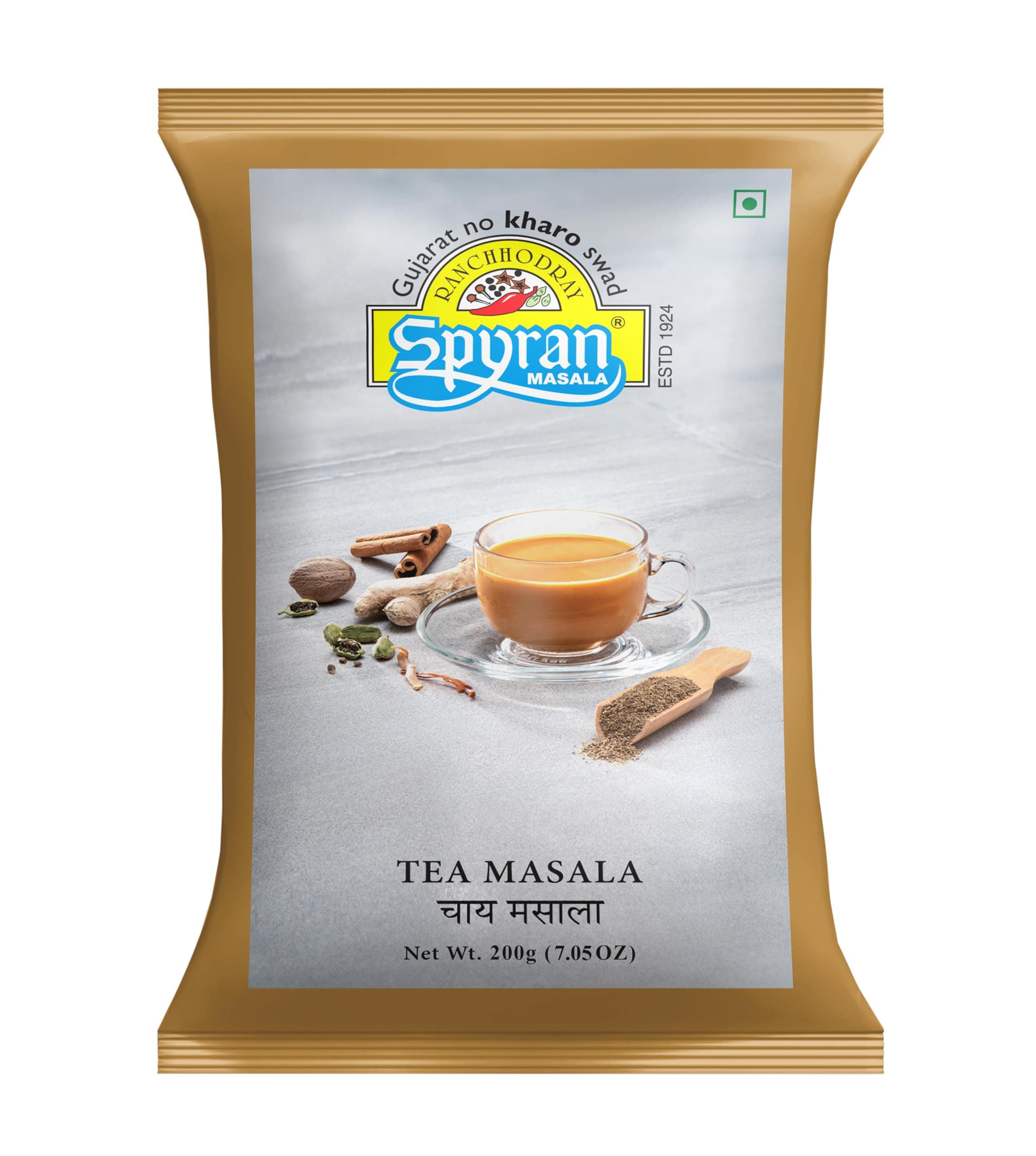 Tea Masala Powder, Aromatic Chai Masala, Immunity-Boosting, Helps with Cold & Cough, Traditional Ayurvedic Blend 200g