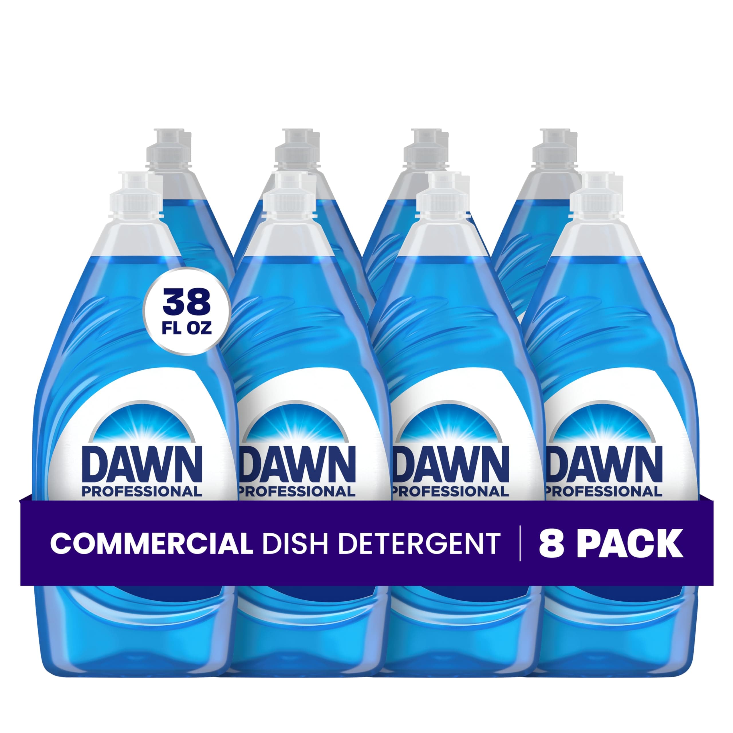 - P&G Dawn Dishwashing Liquid Soap Detergent, Bulk Degreaser Removes Greasy Foods from Pots, Pans and Dishes in Commercial Restaurant Kitchens, Regular Scent, 38 oz. (Case of 8) (Packaging May Vary)