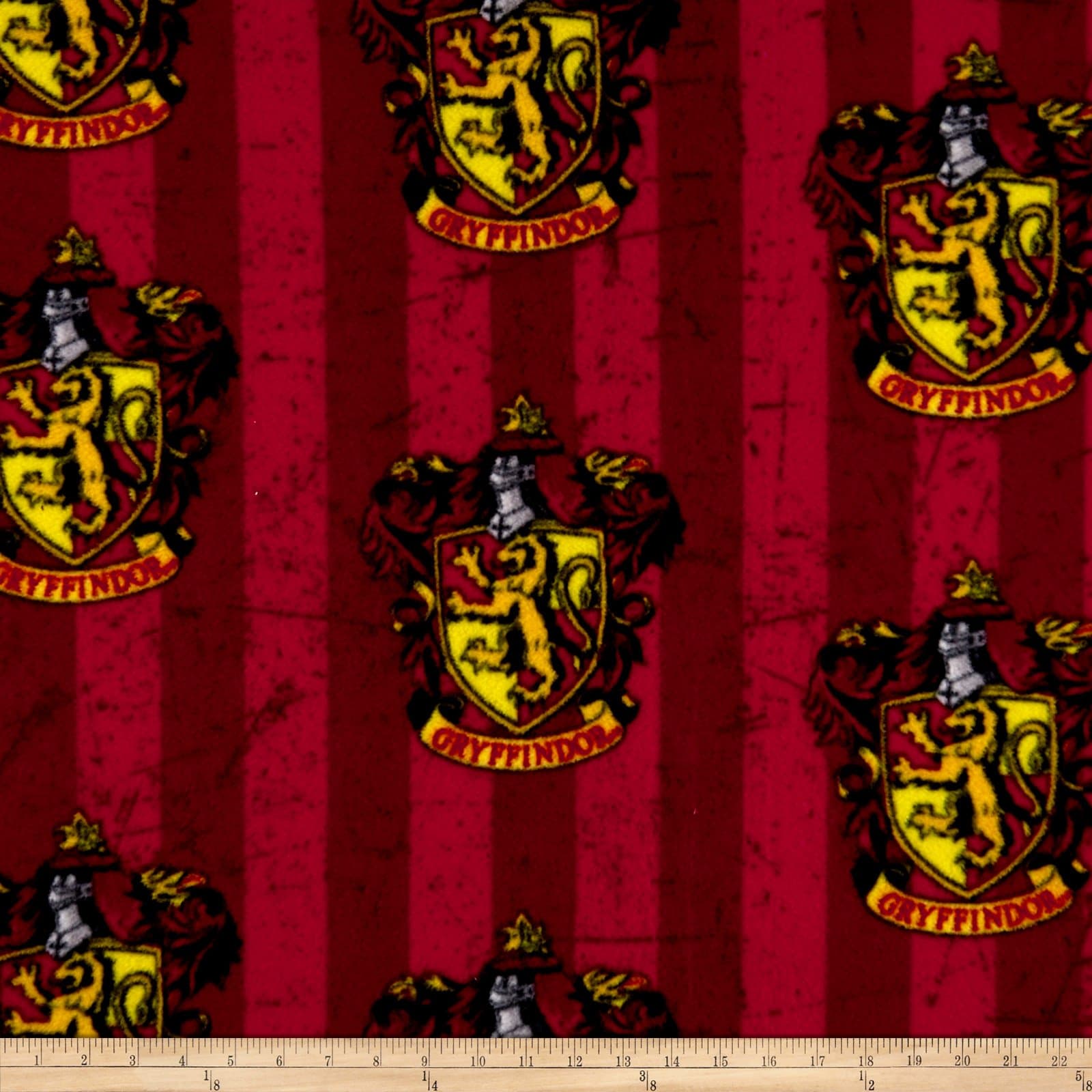 Camelot Fabrics Multi Harry Potter Gryffindor Fleece Fabric by The Yard