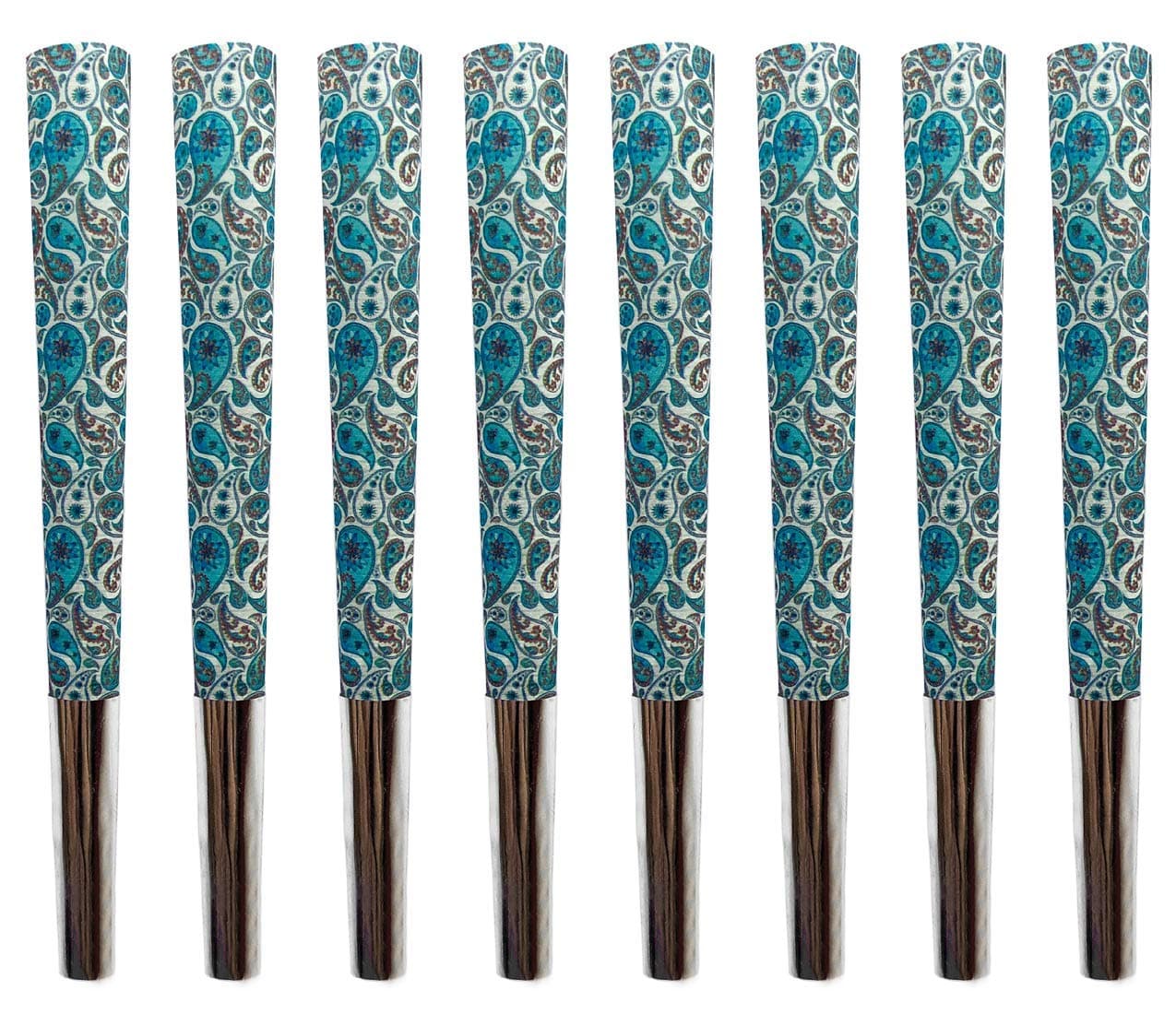 Elephant Rolling PapersPeriwinkle Paisley, Pre-Rolled Cones 8 Pack