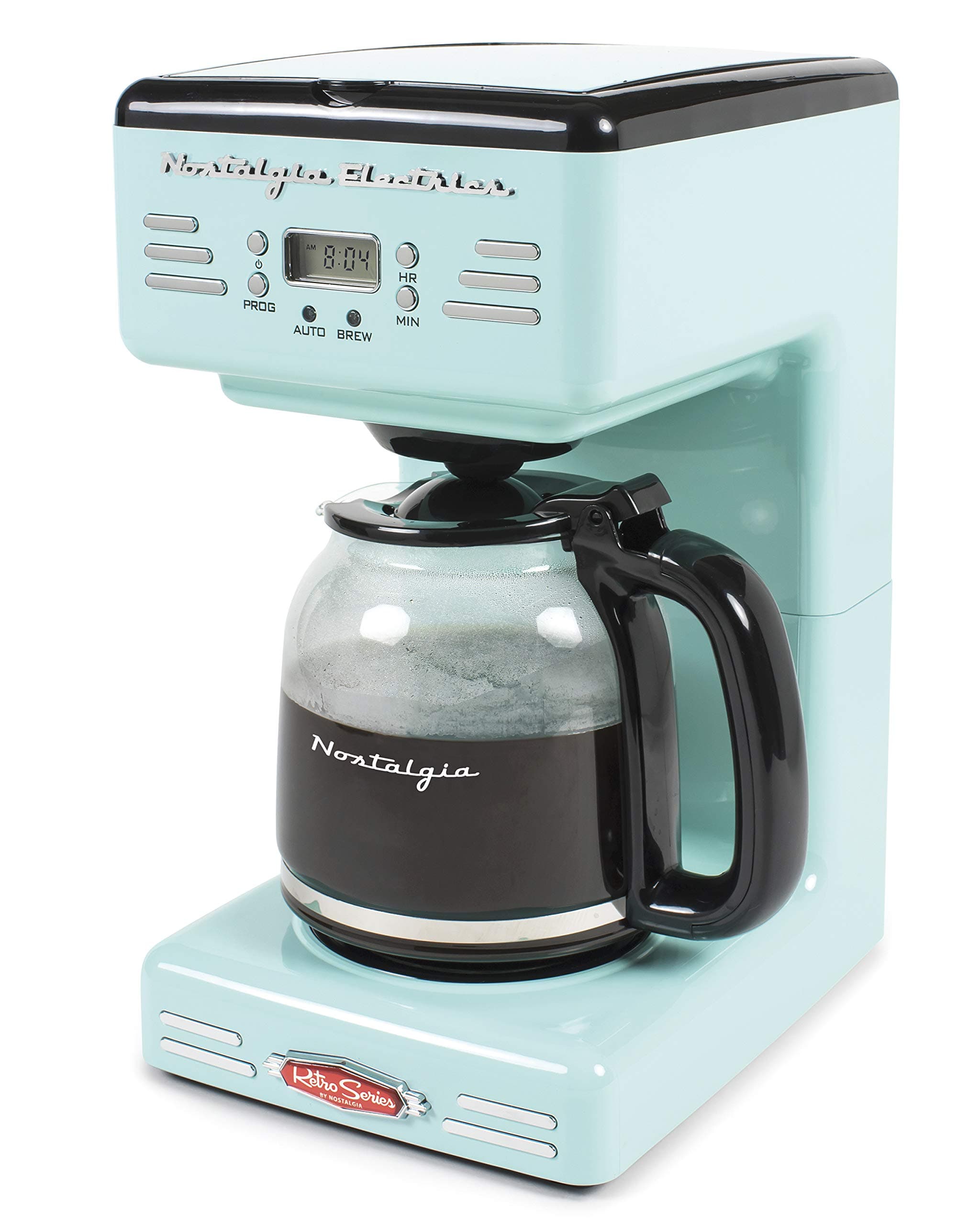 Nostalgia Retro 12-Cup Programmable Coffee Maker With LED Display, Automatic ...