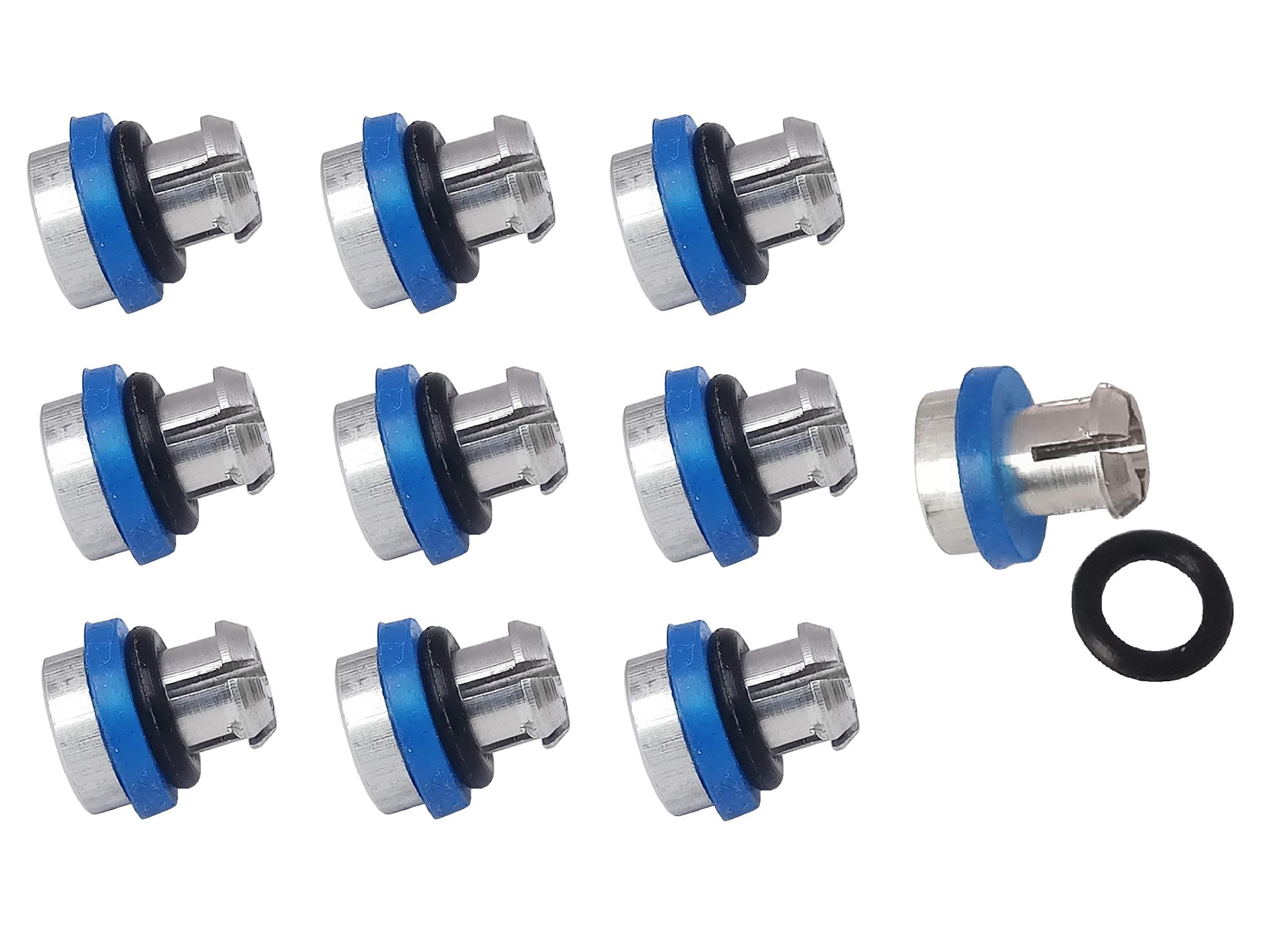 AtLoGs"Prestige" Deluxe/Steel/HA Pressure Cooker Safety Valves (10 Units, Silver)