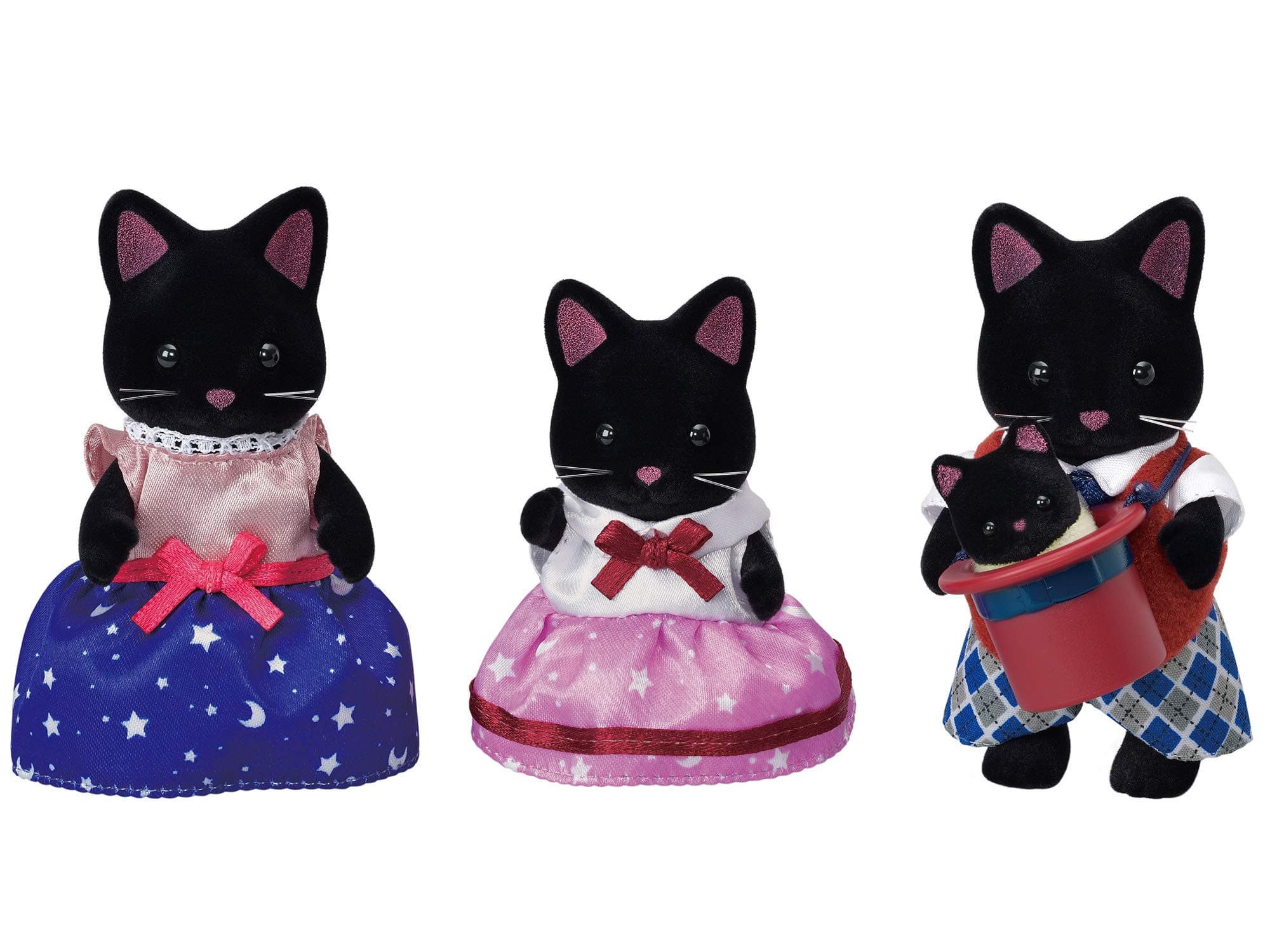 Sylvanian Families Midnight Cat Family - dollhouse playset 5530