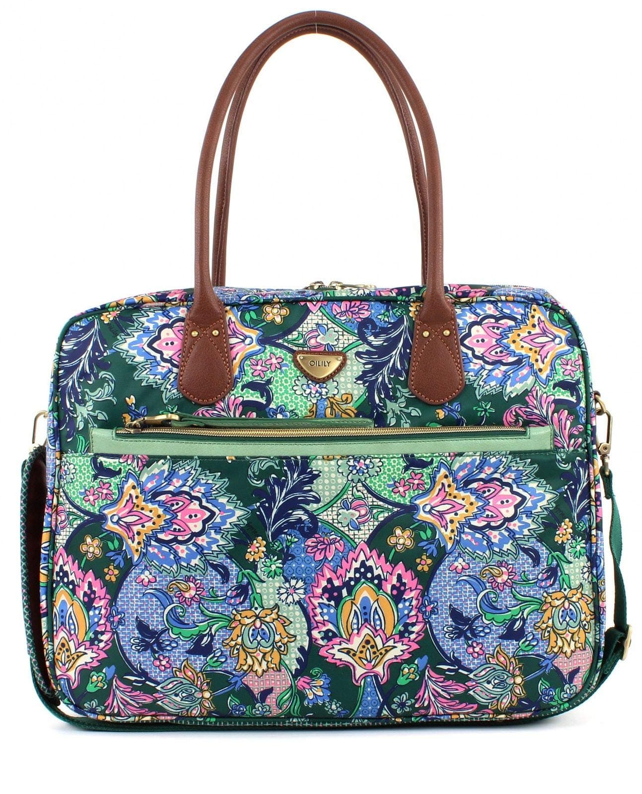 Oilily French Paisley Office Bag Emerald