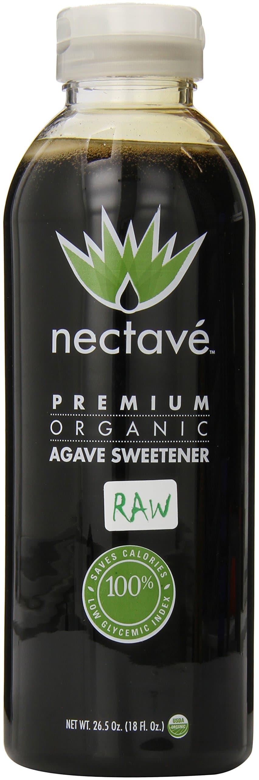 NectavePremium Organic Blue Agave Nectar Raw Sweetener, 26.5 Ounces