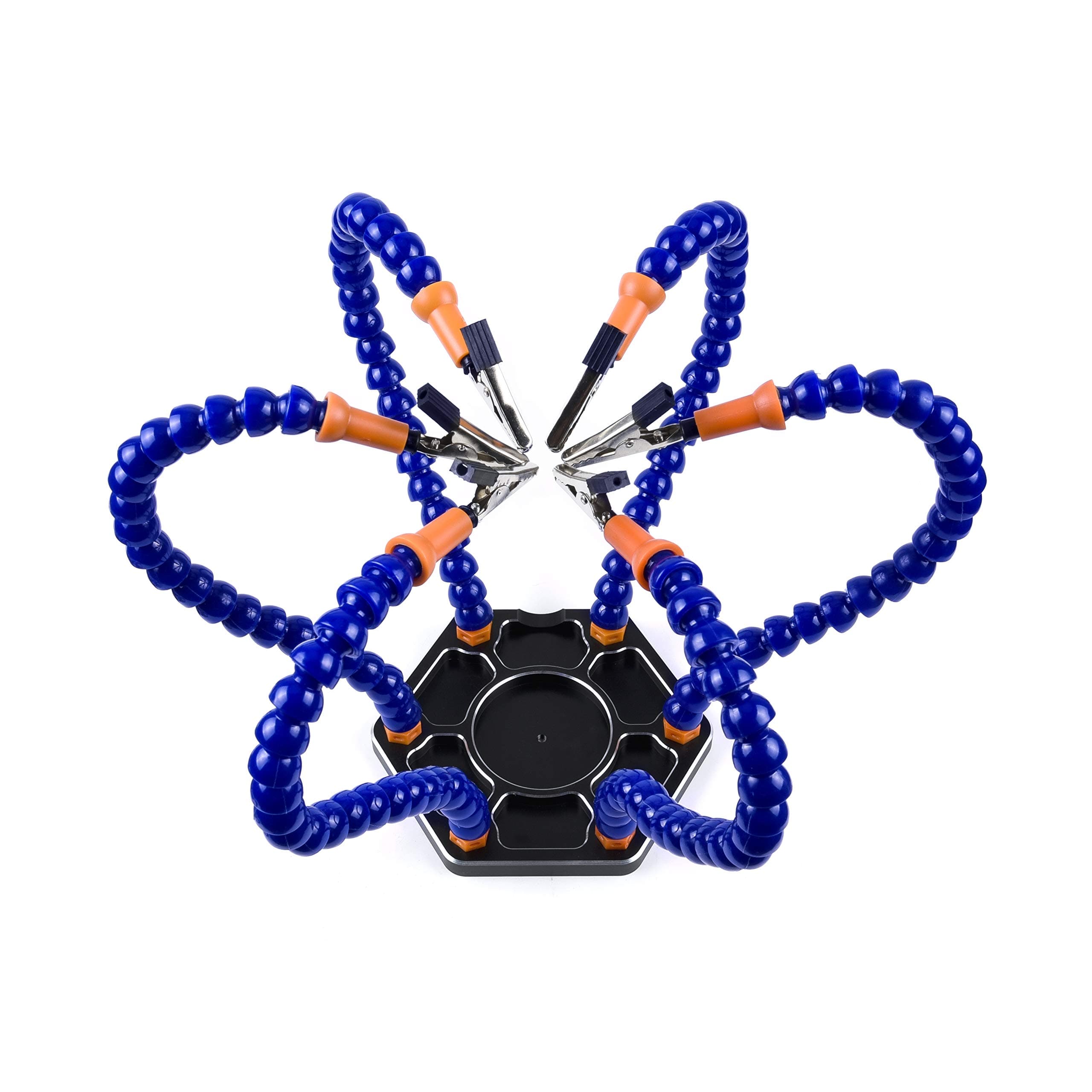 Soldering Station with 6 Flexible Soldering Helping Hand Arms Soldering Tool for DIY Soldering,Assembly, Repair, Modeling, Hobby