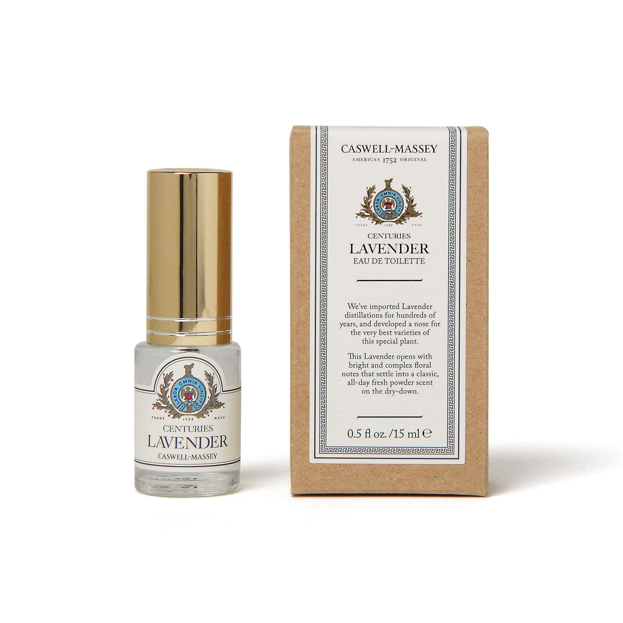 Caswell-Massey Centuries Lavender Eau De Toilette Perfume Travel Spray, Scents Of Lavender & Bergamot, Fragrance For Women, Made In The USA, 15 mL