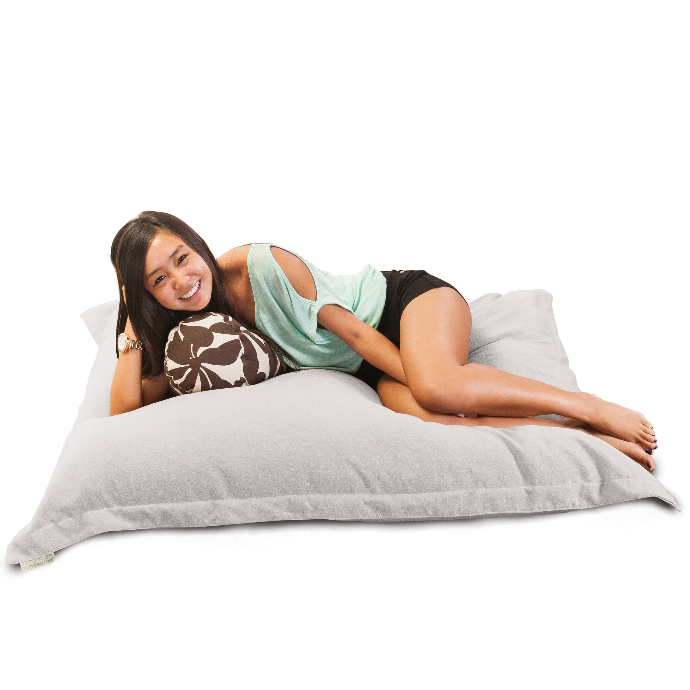 Majestic HomeGoods Wales Floor Pillow, Magnolia