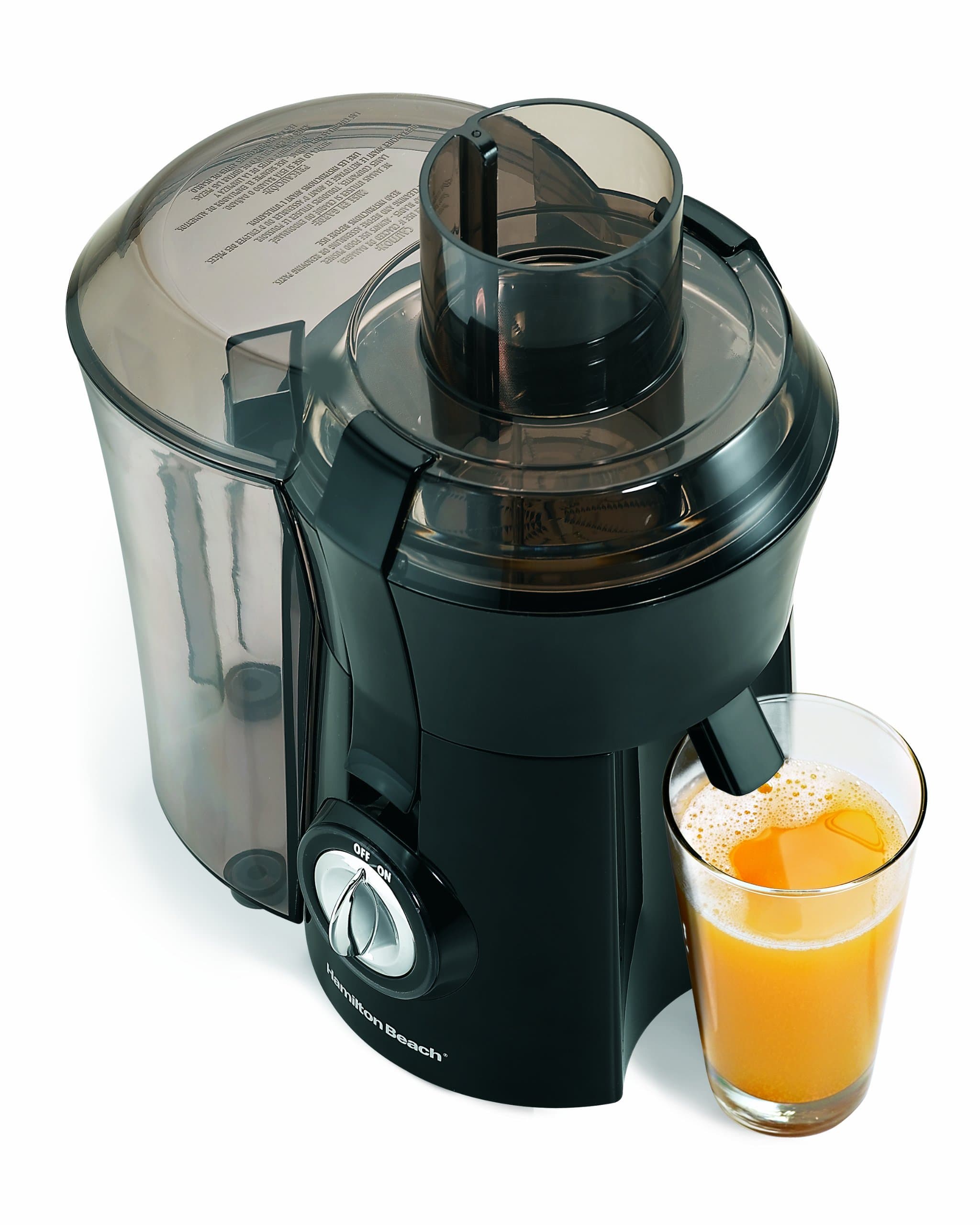 Hamilton Beach 67601A Big Mouth Juice Extractor Electric Juicer, 800 Watt, Black (Renewed)