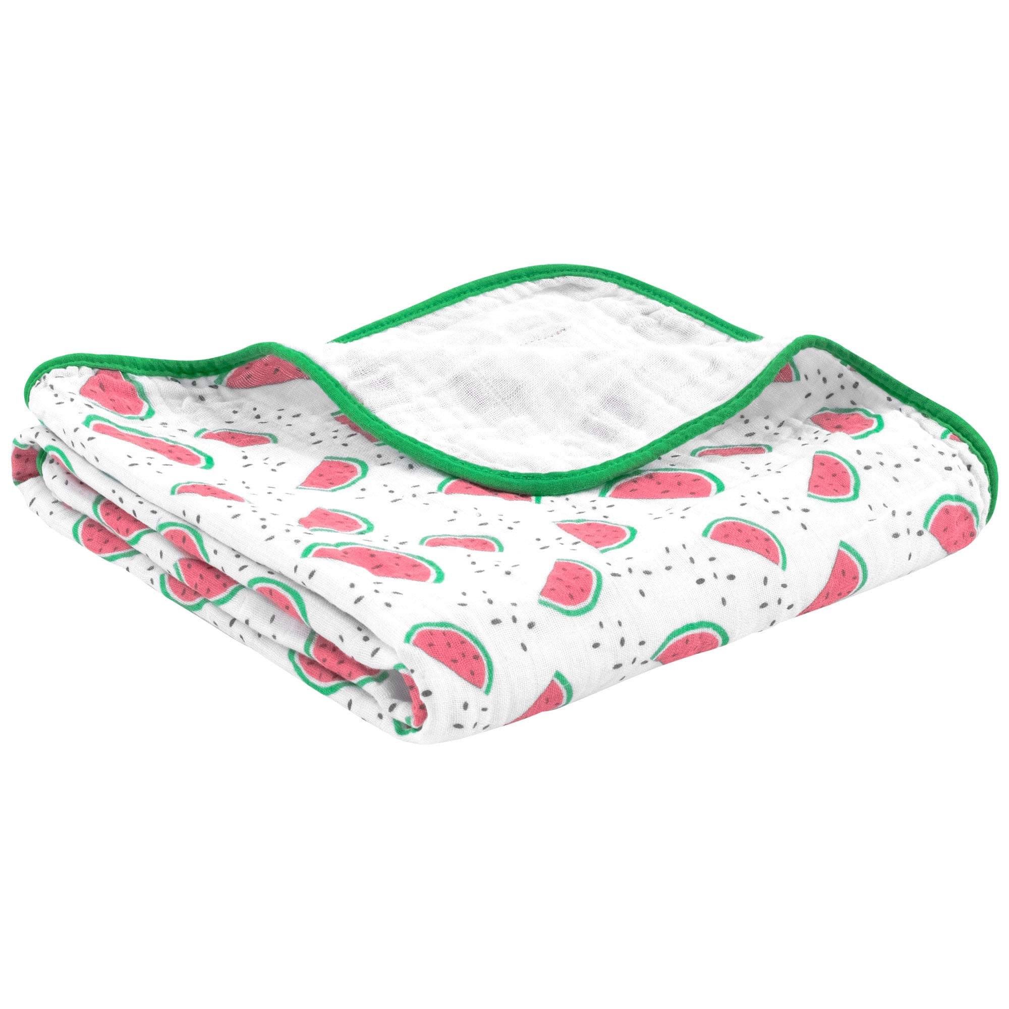 emma & noah Baby Snuggle Blanket, Extra Soft, 100% Cotton, Size: 120x120 cm, 4-Layered, Ideal as Baby Blanket, Blanket for Pram, Crib and Baby Bed, Nursing Cover (Melon)