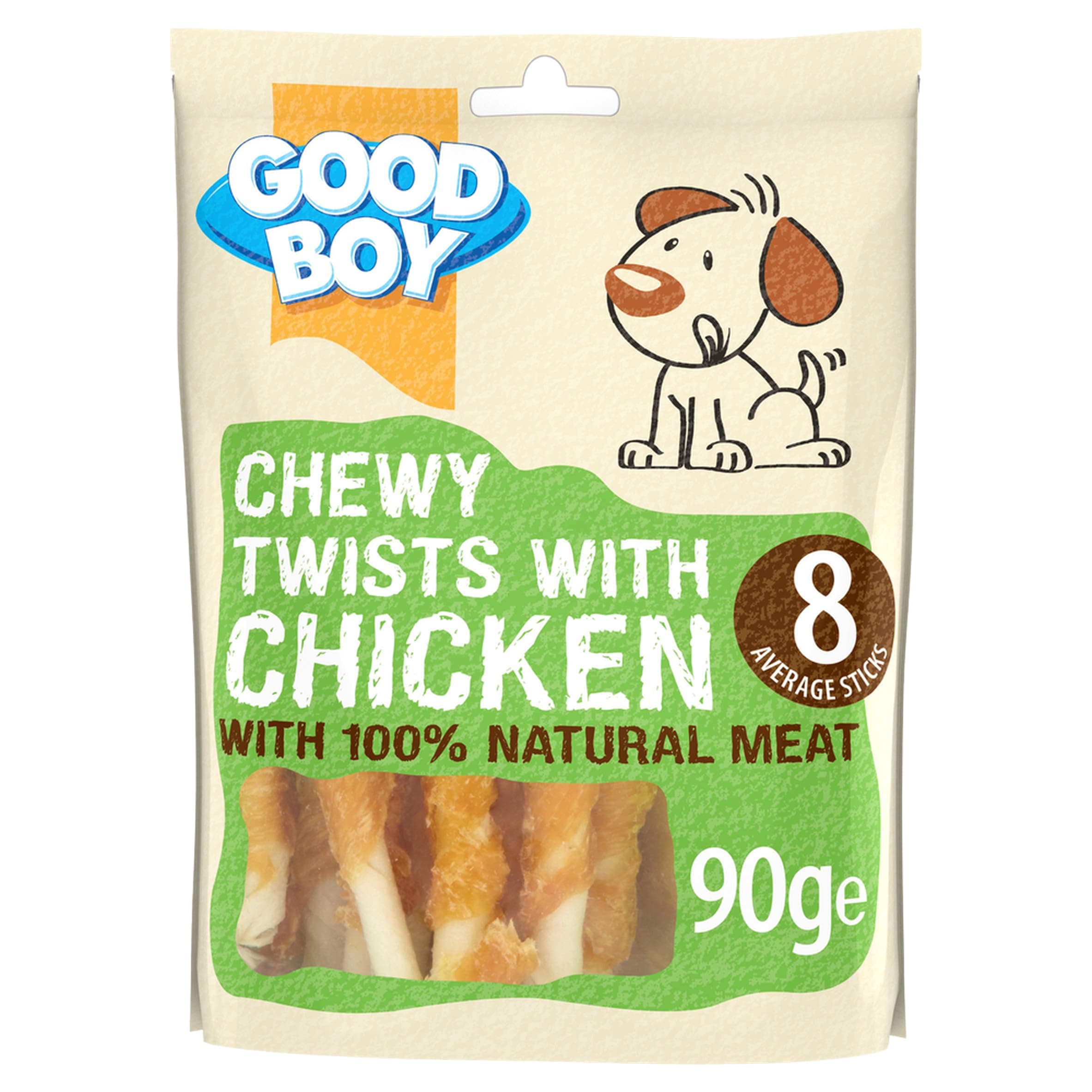 Good Boy, Chewy Chicken Twists with Chicken, 90 grams