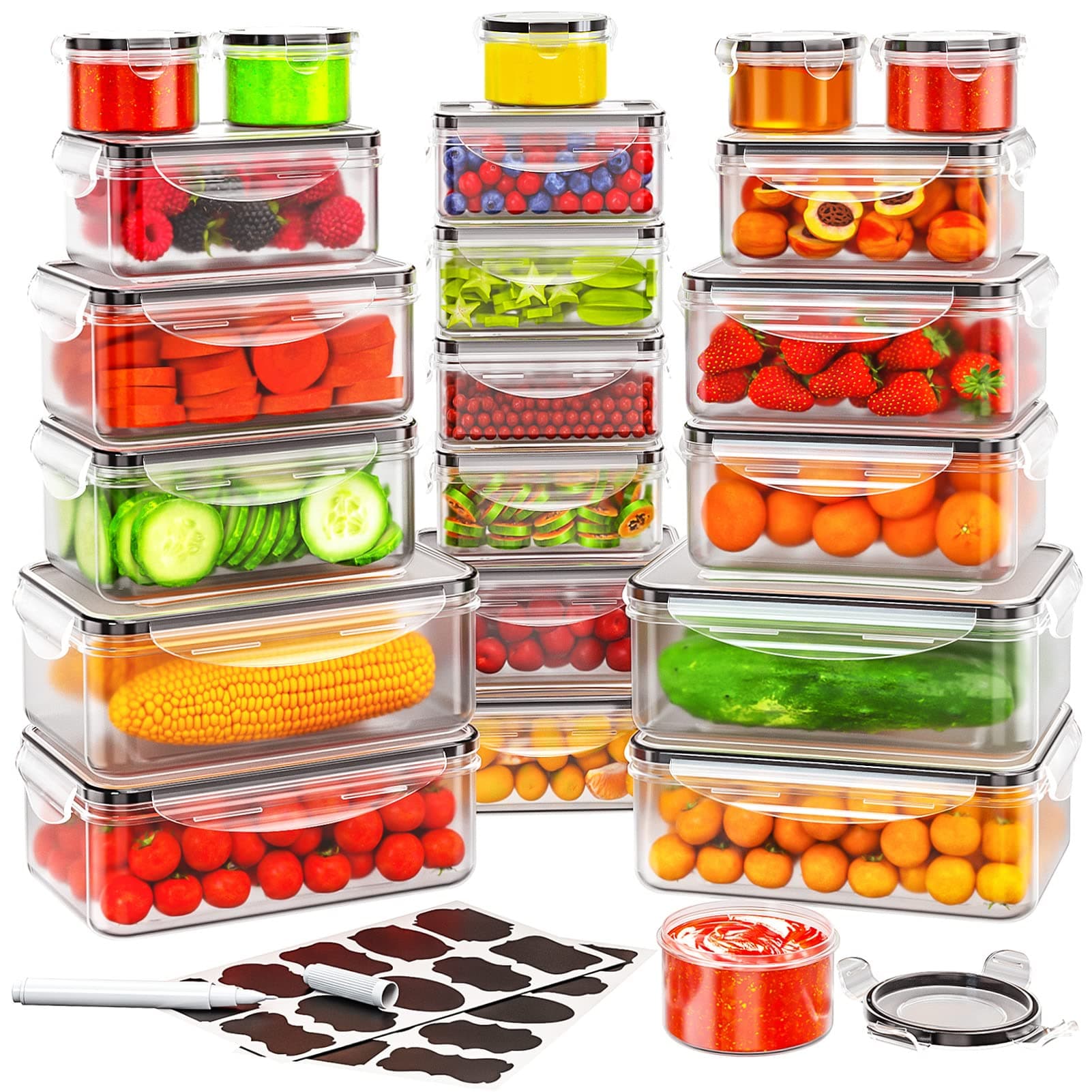 44 PCS Food Container Set