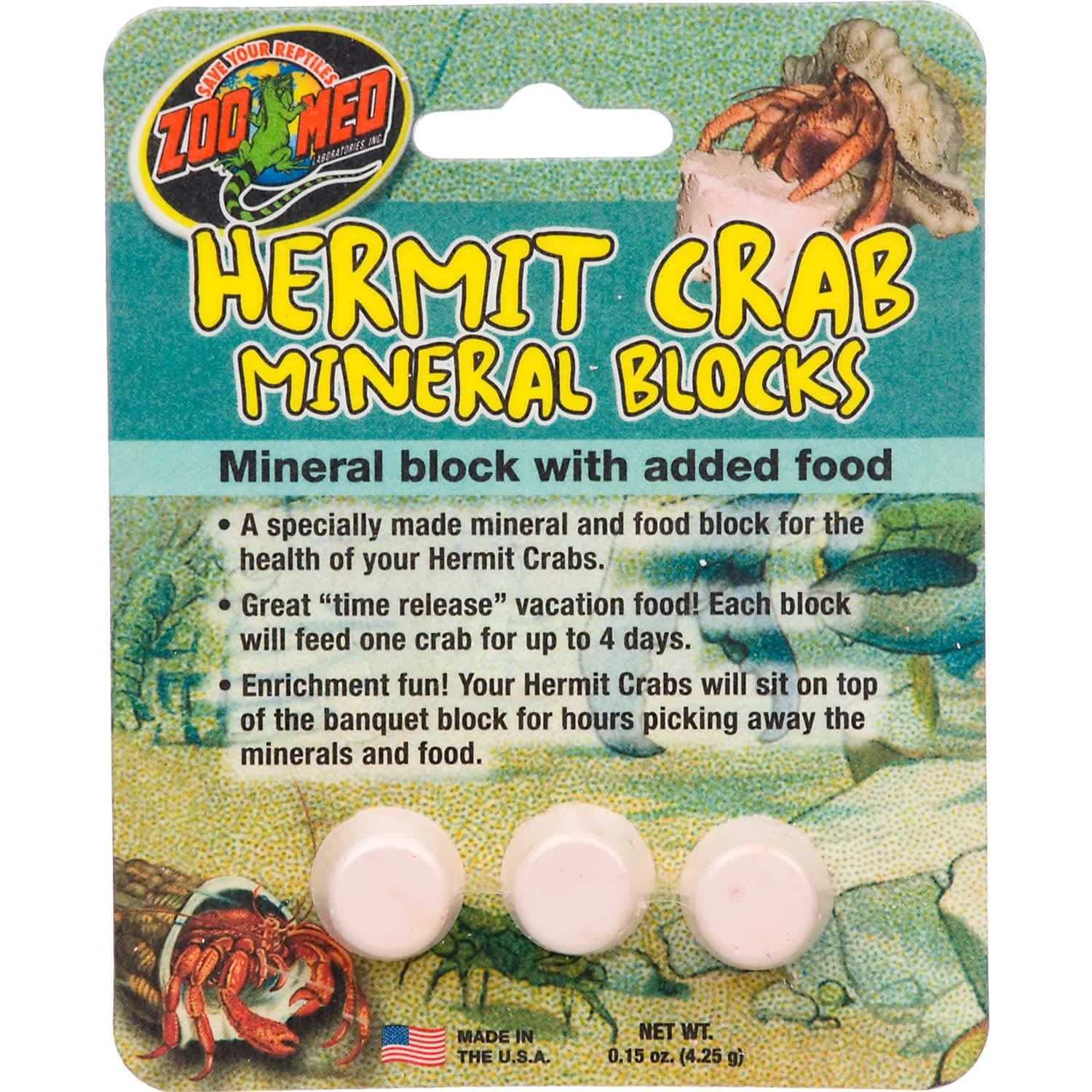 Zoo Med Hermit Crab Especially Made Mineral Block with Added Food Supplement