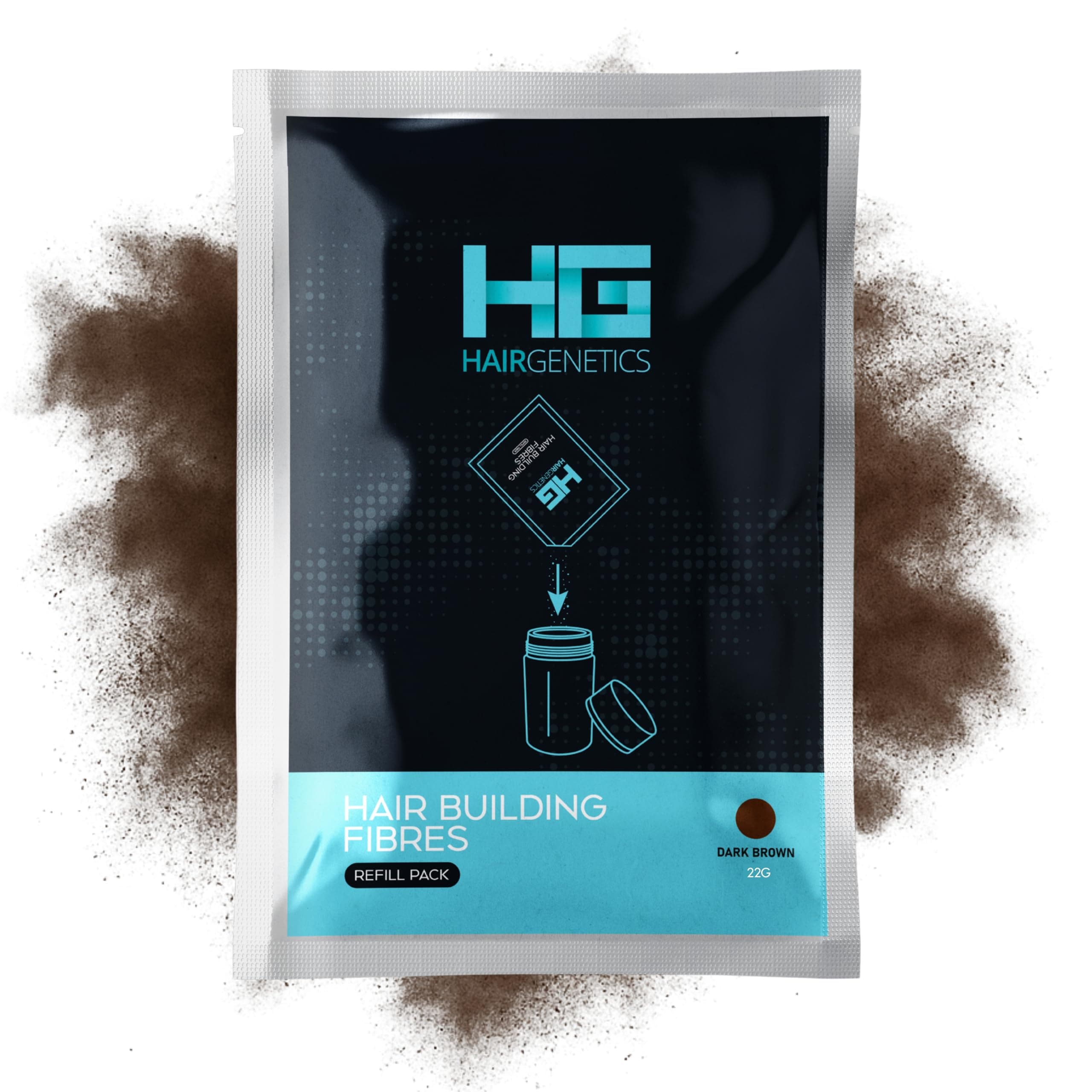 Hair Fibres Refill Packs - Fill in Bald Spots & Thinning Hair for a Fuller Look, Natural Colours, Cling to Existing Hair, Long Lasting, Water Resistant - Hair Fibers for Men and Women