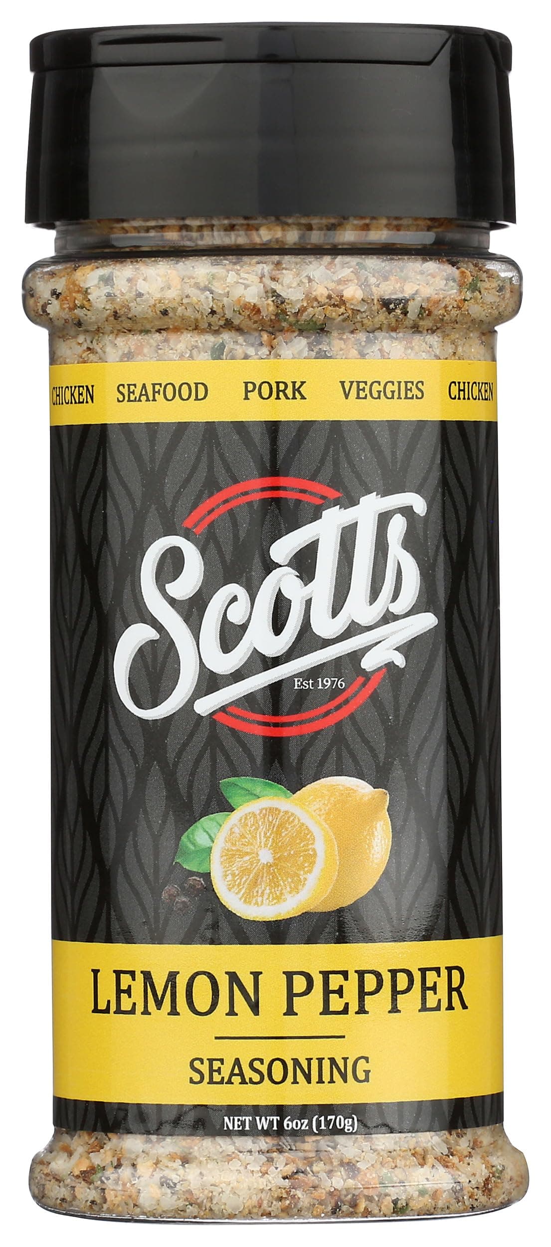 Scotts Food, Lemon Pepper Seasoning, 6 Ounce