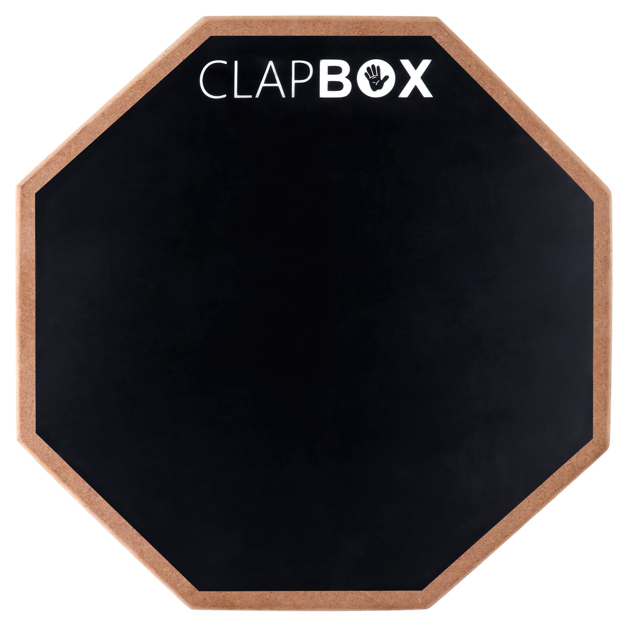Clapbox Drum Practice Pad - Not Made in China - 12 inches (Practice Pad Only) - Most Popular Cajon Brand Online (Black, 12)
