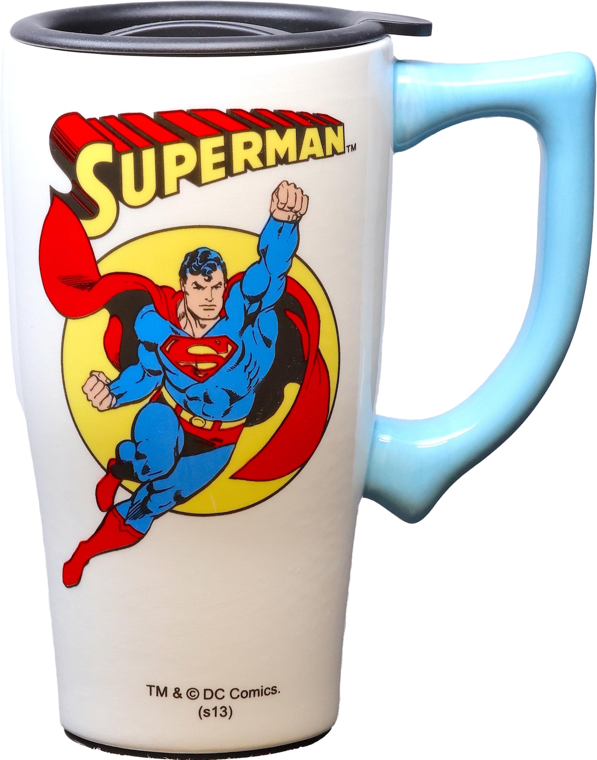 Spoontiques DC Comics Superman Travel Mug, White