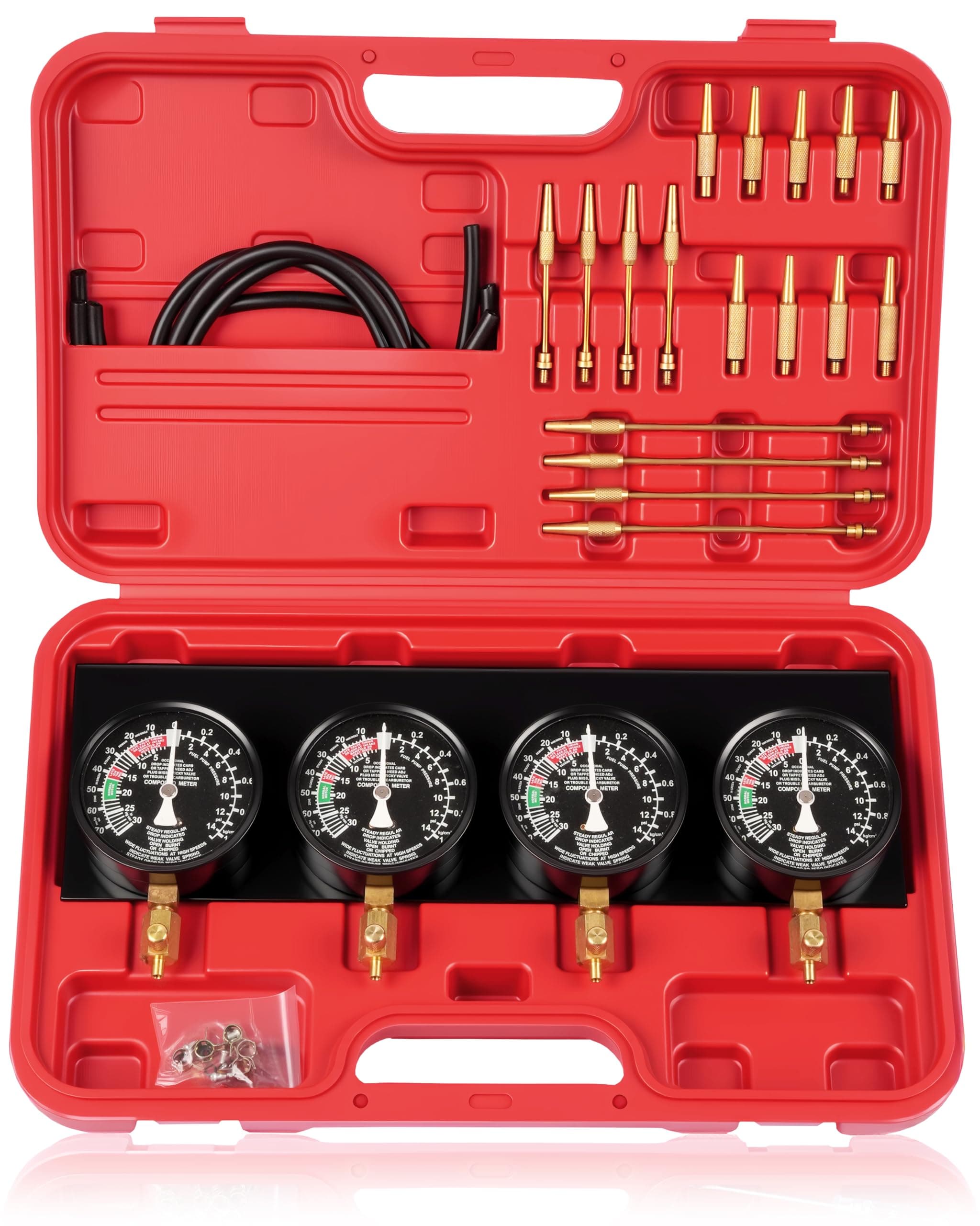 Motorcycle Fuel Vacuum Carburetor Synchronizer carb sync Gauge Fit Honda Yamaha