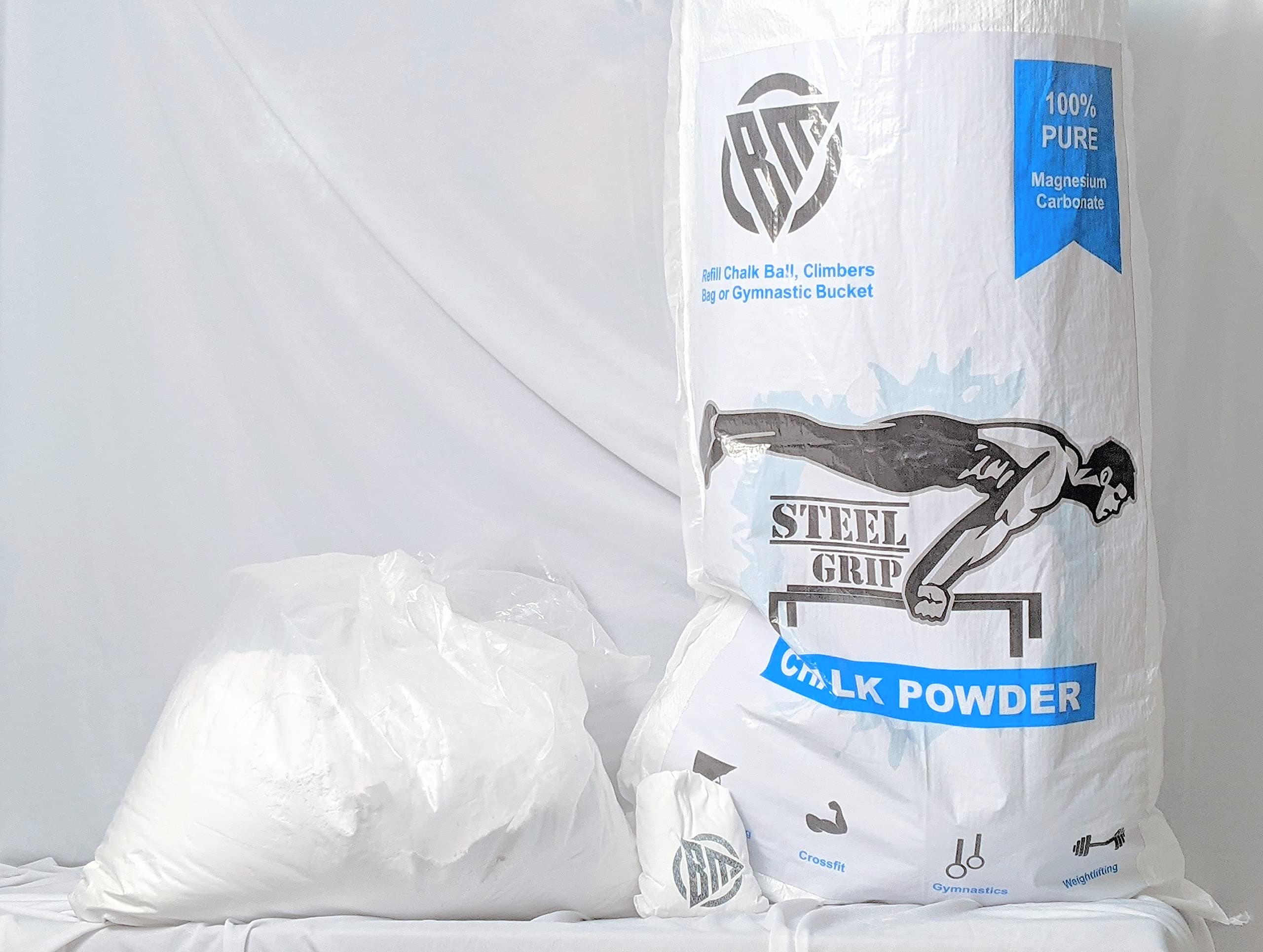 Loose Gym Chalk ( 1 Kg ) - Premium Powder For Rock Climbing, Weight Lifting, Calisthenics (Free Liquid Chalk)