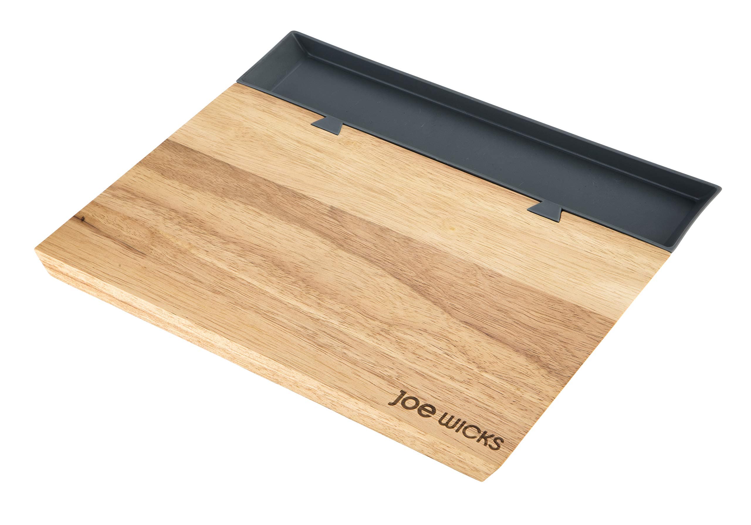 Joe Wicks 47375 - Large chopping board - Sorter Tray - Food Preparation - Wood - 35 x 21 x 2 cm, Grey