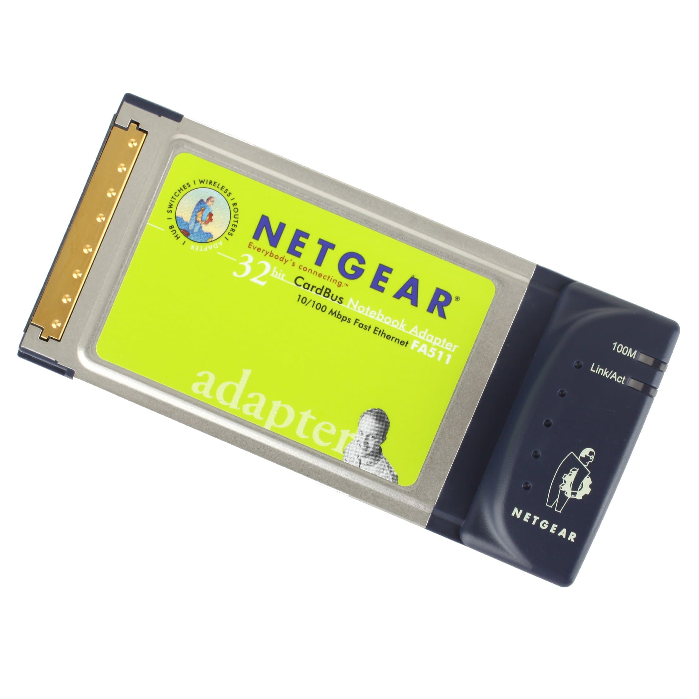 NETGEAR FA511 32-bit CardBus PC Card Mobile (10/100)