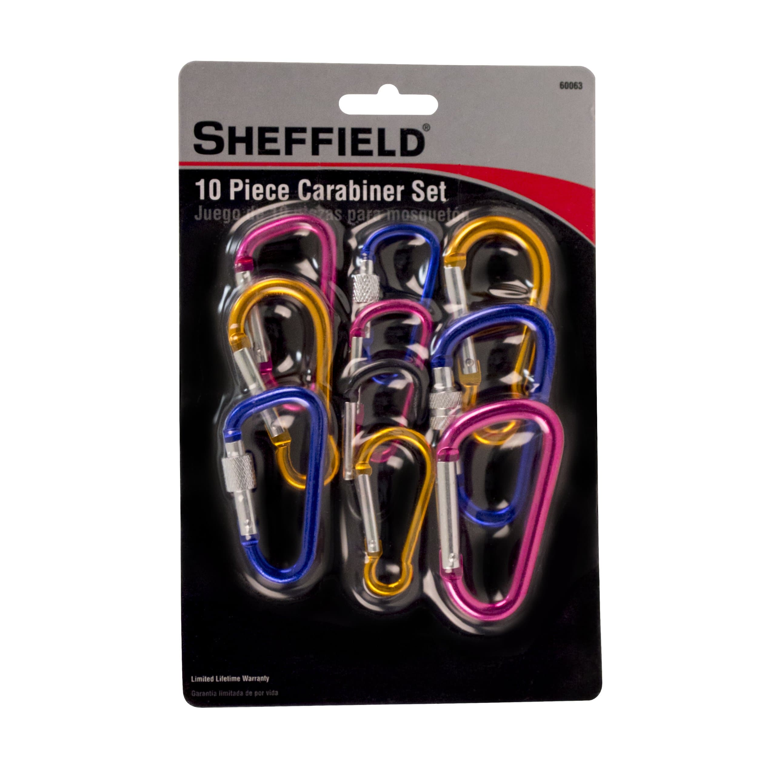 10 Pc Carabiner Set