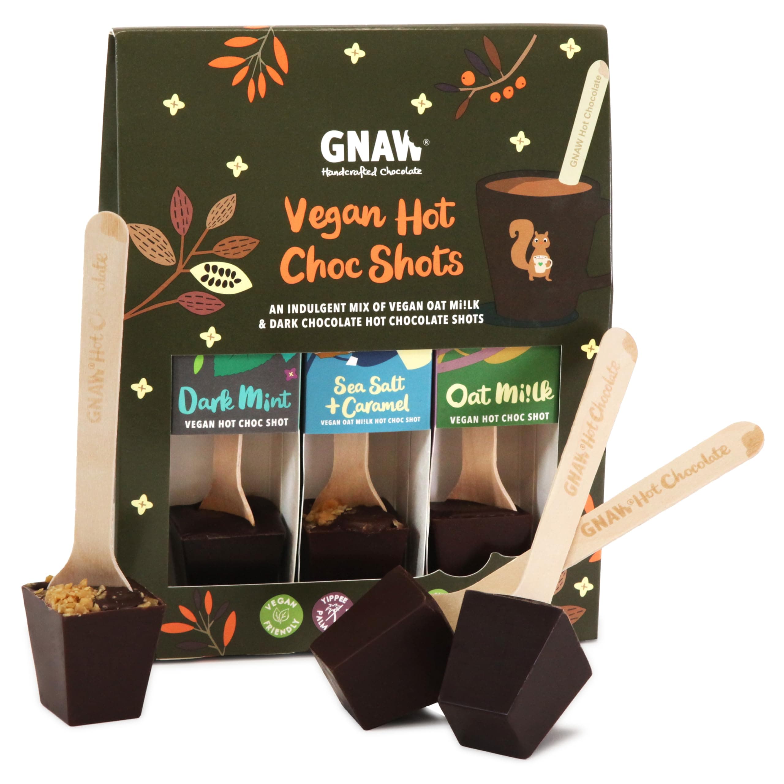 3 Delicious Flavours Hot Chocolate Shot Gift Box