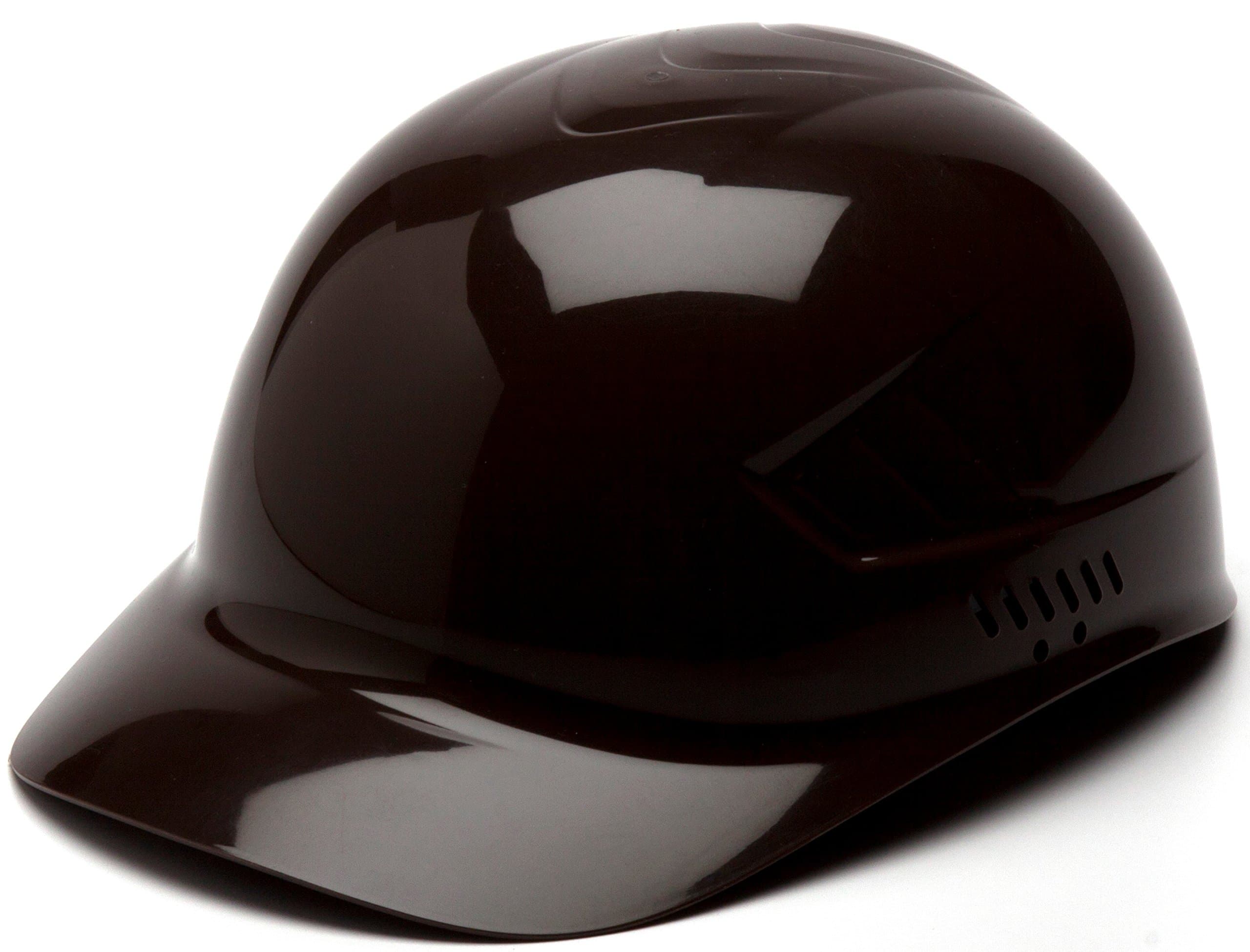 Pyramex HP40015 Brown Ridgeline Bump Cap 4 Point Glide Lock Suspension