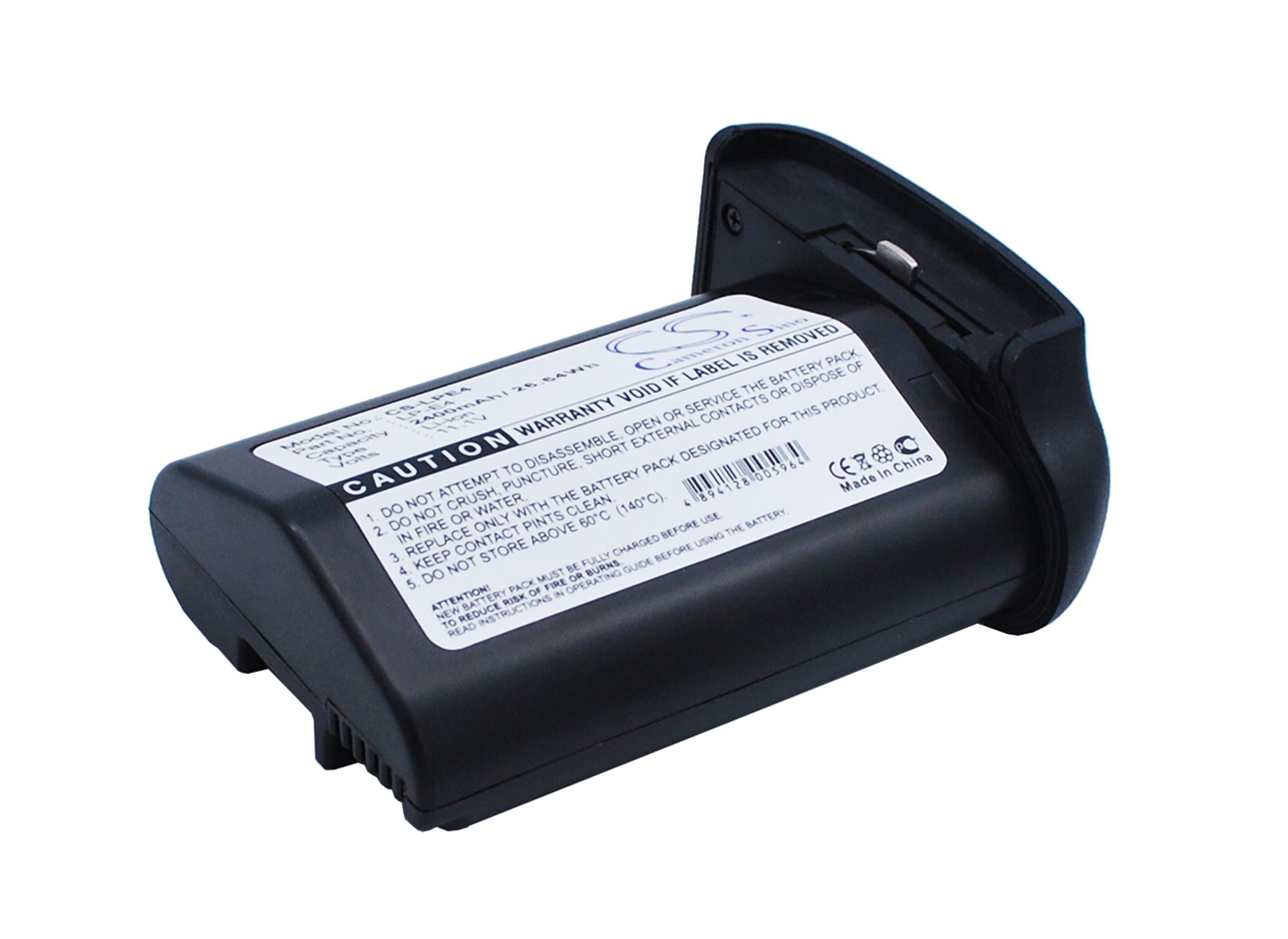 2400mAh Replacement for EOS-1D X, EOS-1Ds Mark III, MR-14EX Battery, P/N LP-E4, LP-E4N